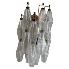 Classic Elegant Murano Wall Sconce • Clear Glass