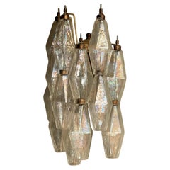 Classic Elegant Murano Wall Sconce • Clear Glass