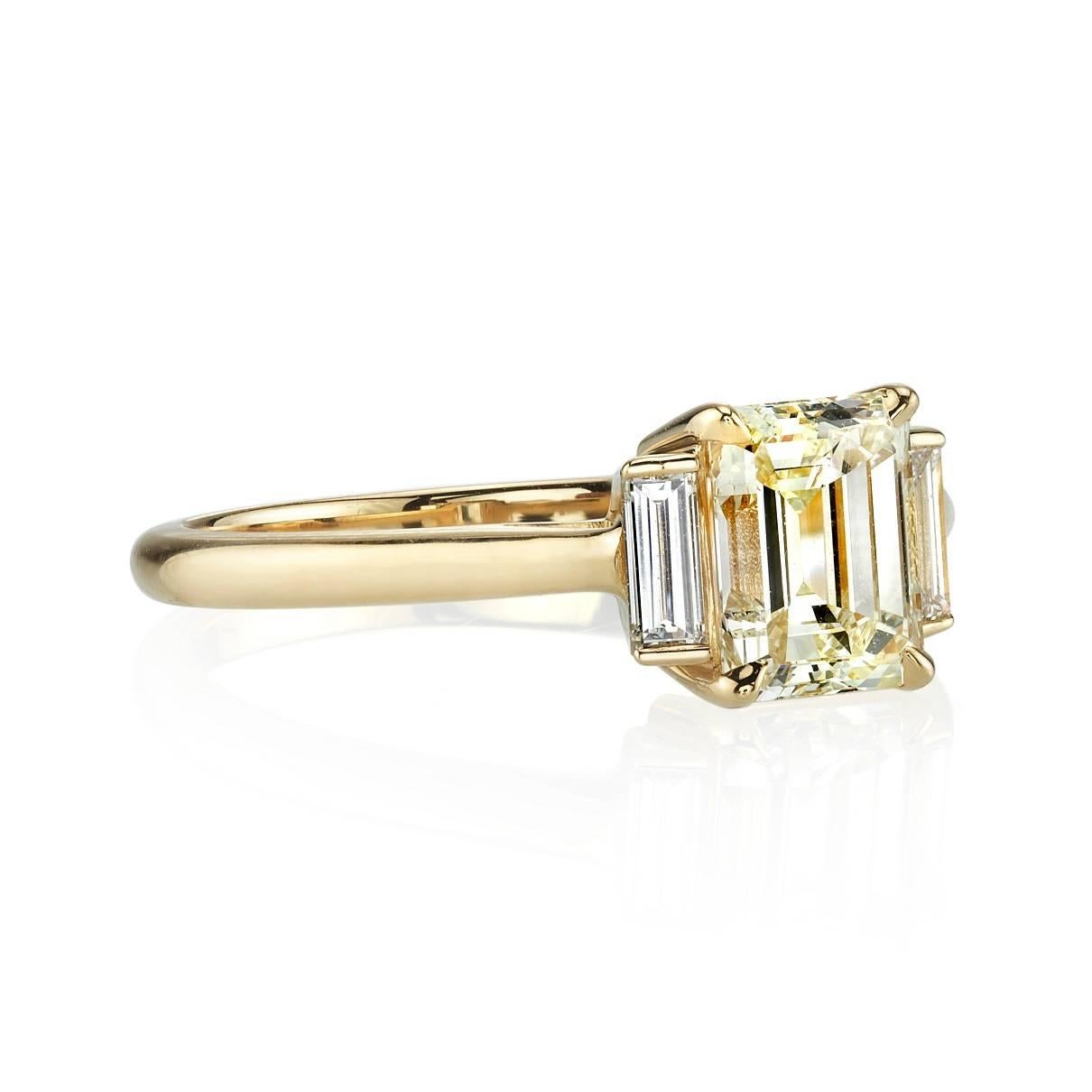 1.14ct I/VS1 EGL certified Emerald cut diamond prong set in a handcrafted 18k yellow gold mounting flanked by 0.24ctw Baguette cut accent diamonds. 

Ring is currently a size 6 and can be sized to fit.

Our jewelry is made locally in Los Angeles and