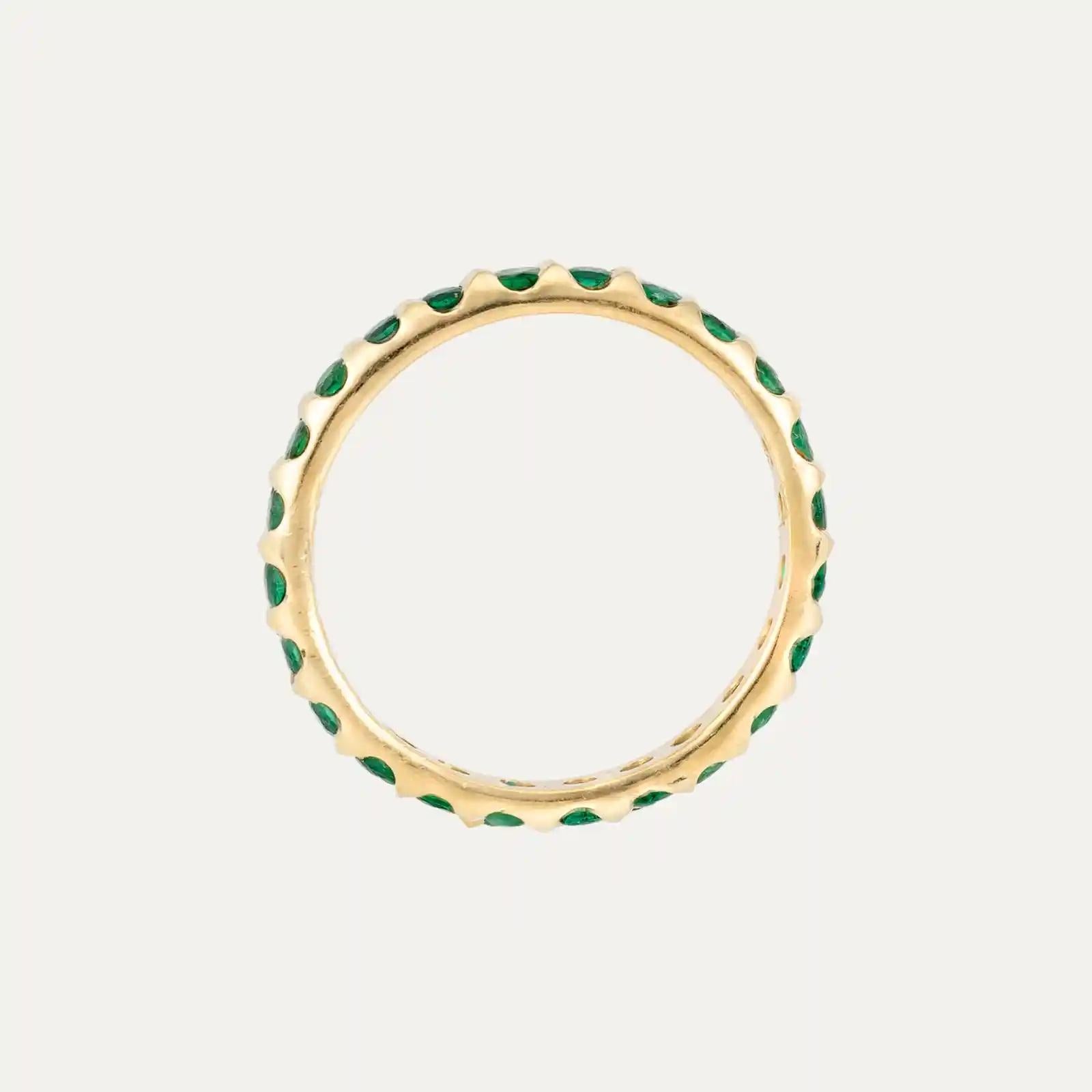 Classic Emeralds Gold Ring In Good Condition For Sale In Lisboa, PT