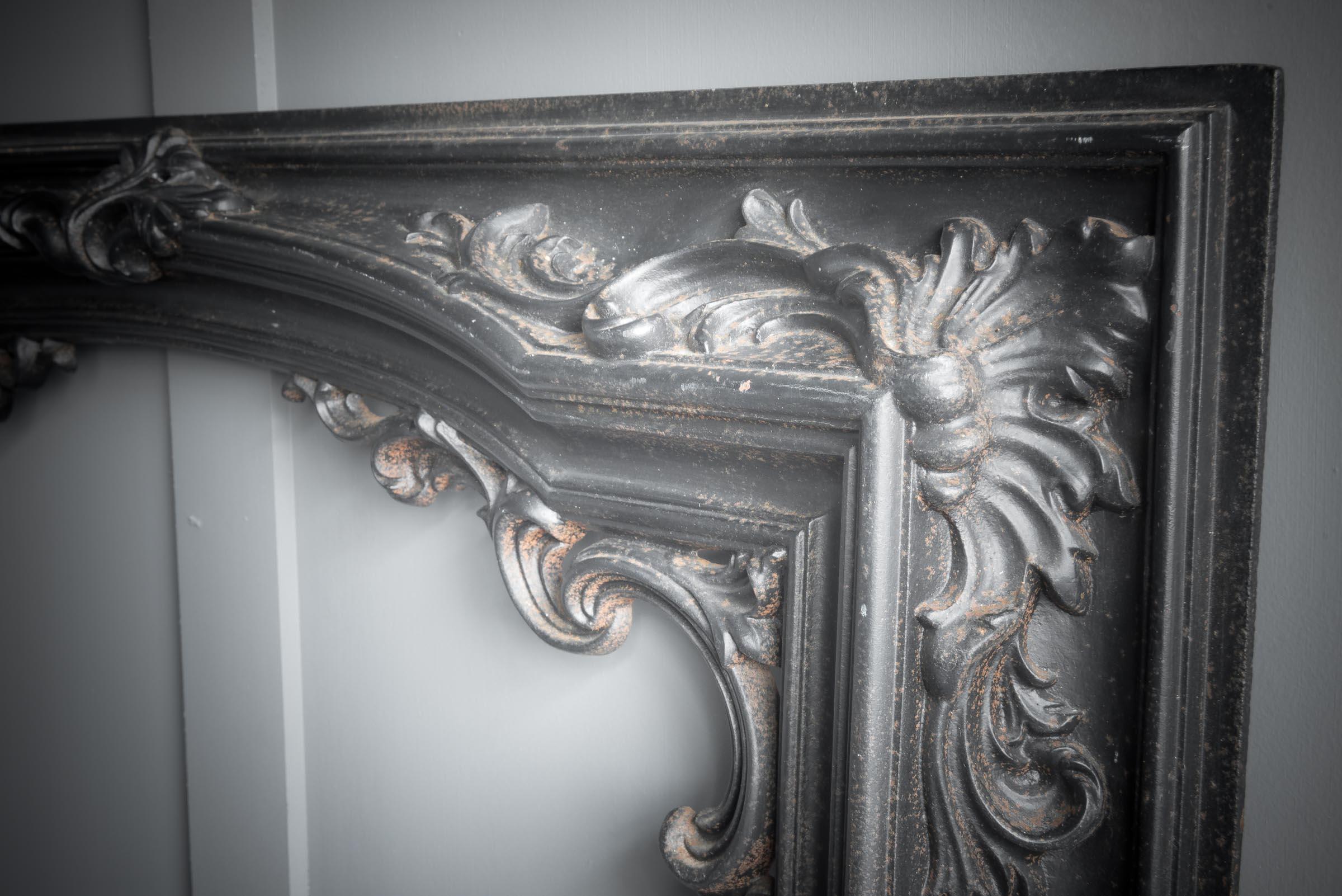 vintage cast iron fireplace surround