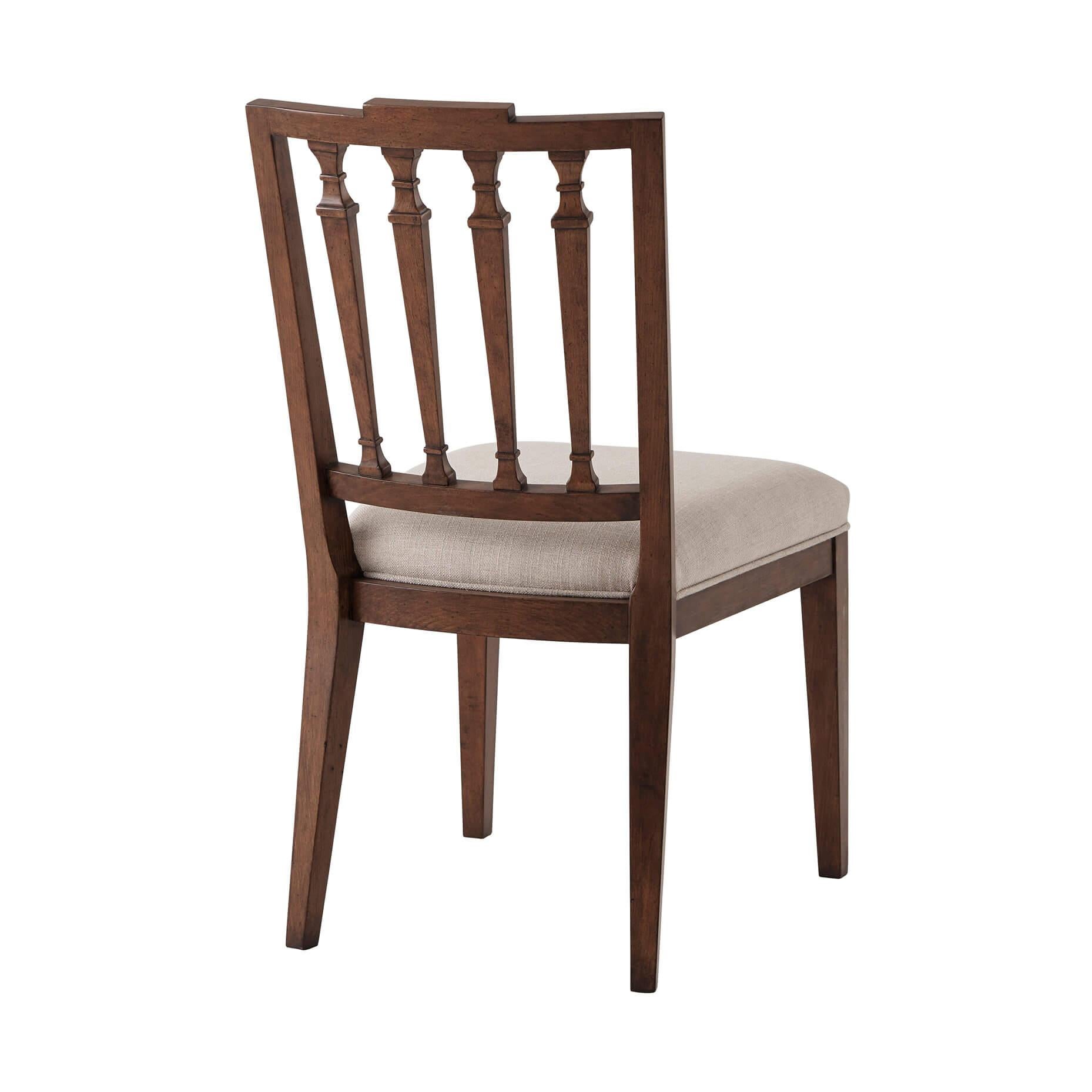 Contemporary Classic English Dining Chairs For Sale