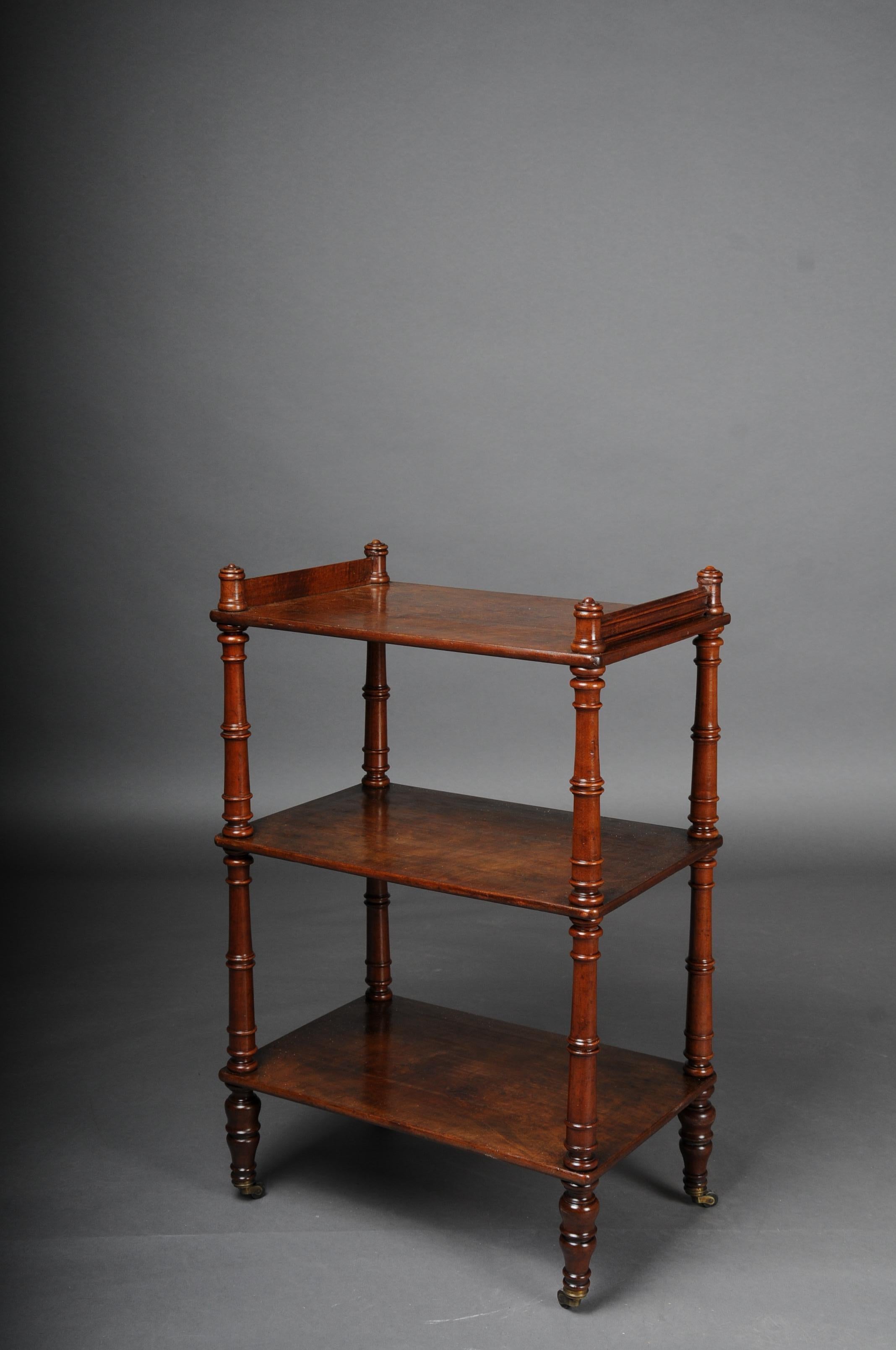 Classic English Side Table / Etagere, Mahogany, Around 1890 In Good Condition In Berlin, DE