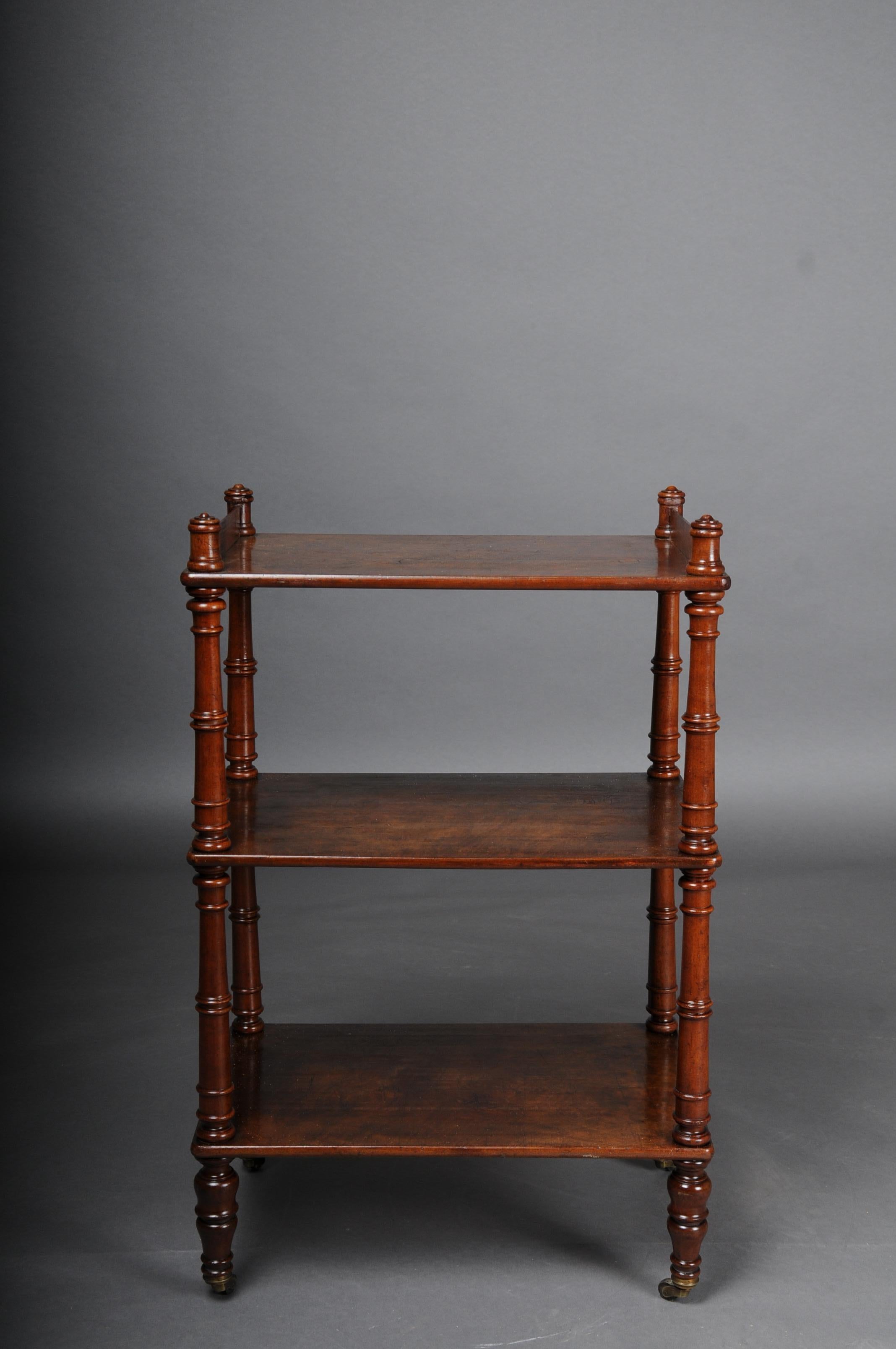 Classic English Side Table / Etagere, Mahogany, Around 1890 1