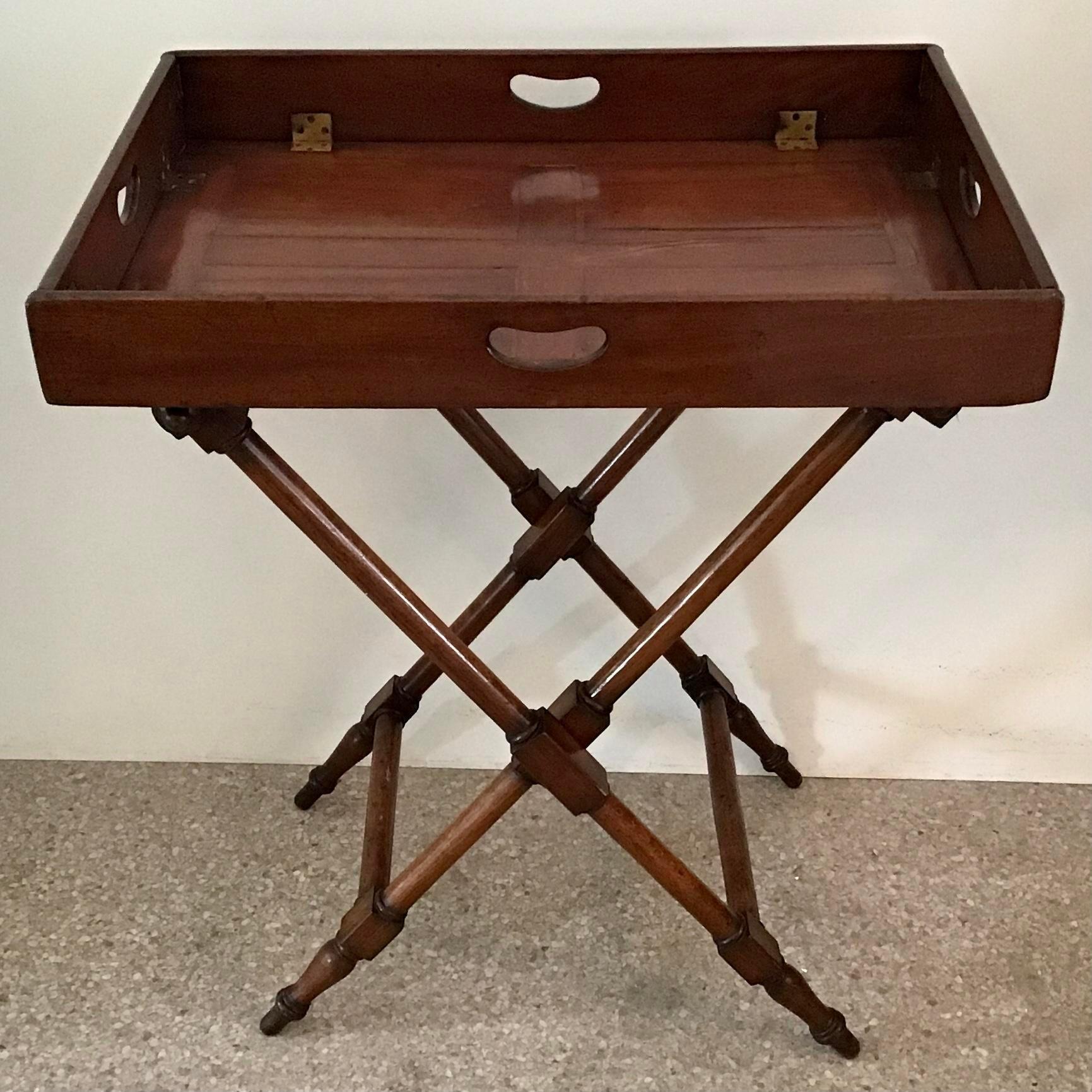 Other Classic English Wood Bar Tray Table