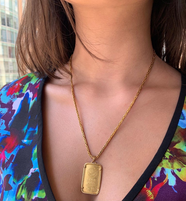 Cartier gold bar necklace clearance