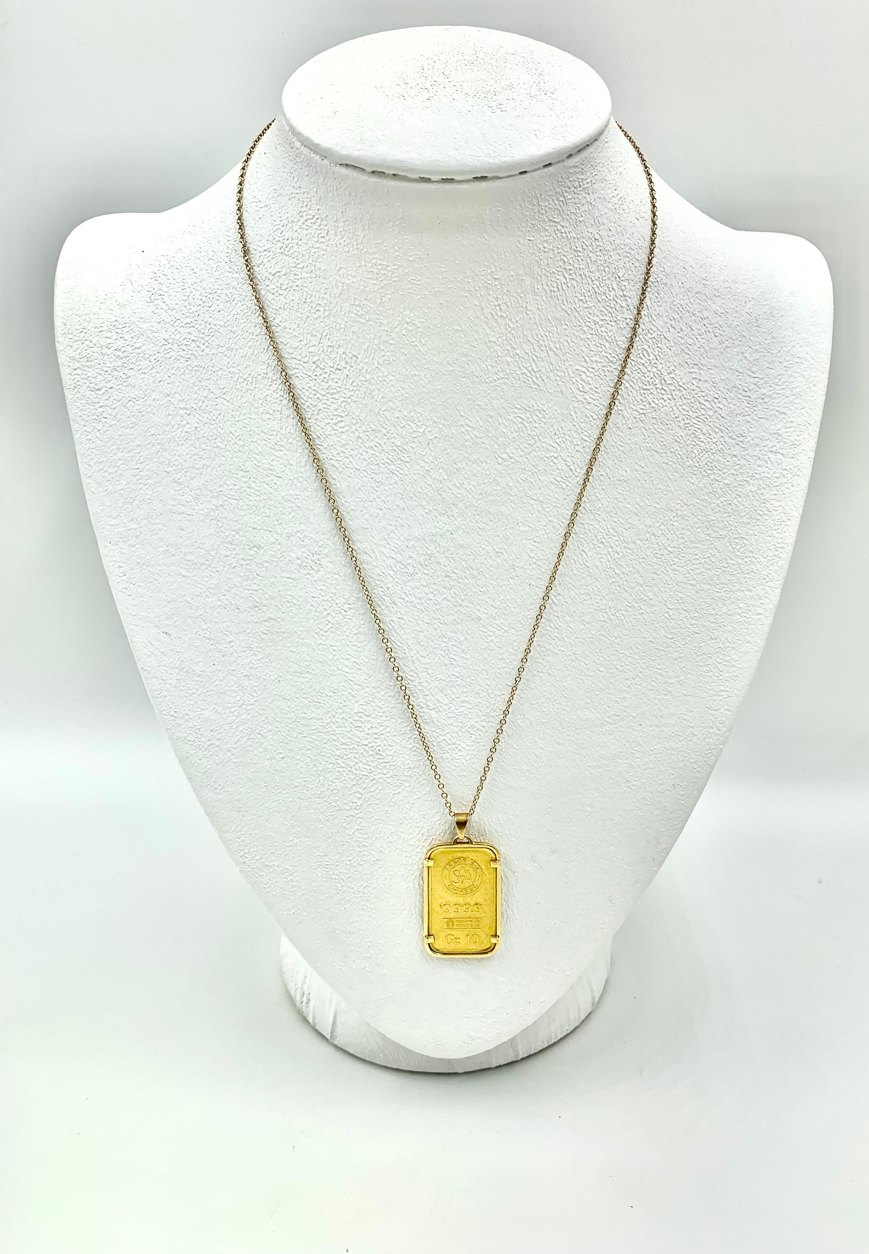 24k gold pendant