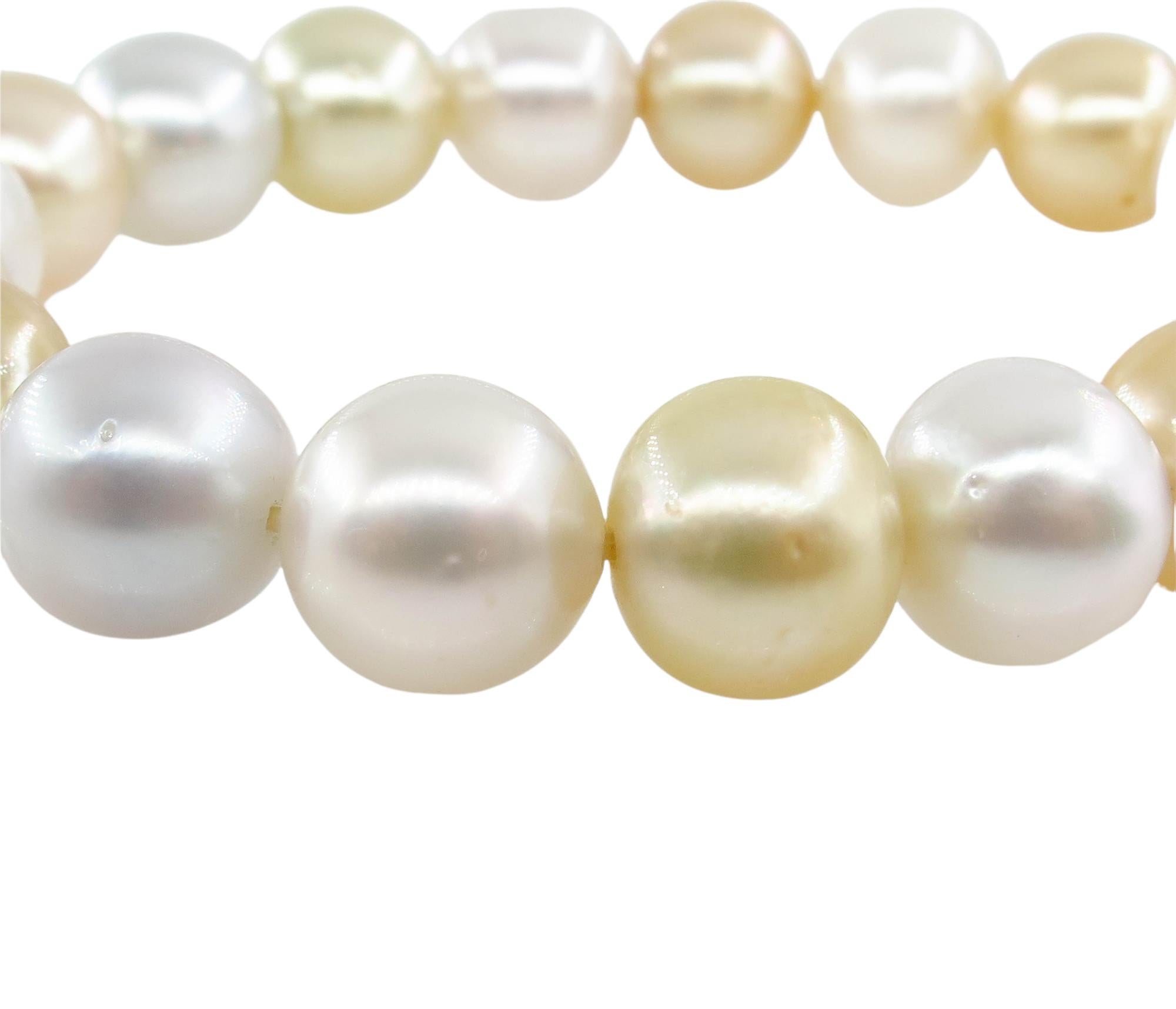 Nachlass Vintage 9,5mm-10mm Süßwasser Multicolor Perlenstrang-Armband im Angebot 10