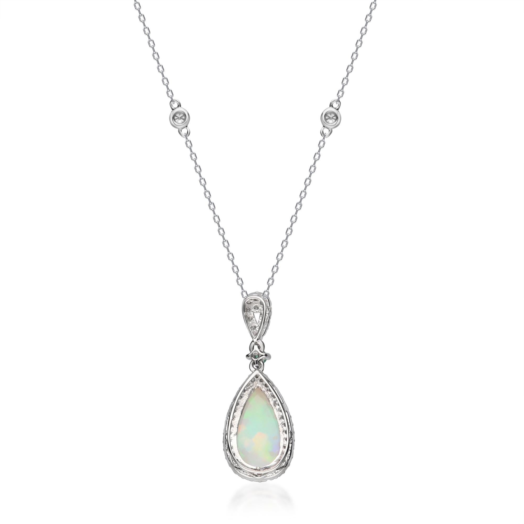 zales opal necklace