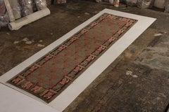 Classic European-Style Runner Green Red Custom Rug Pattern by Rug & Kilim