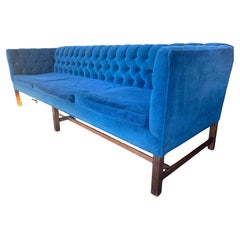 Classic Even-arm button tufted Chesterfield Sofa by Kittinger