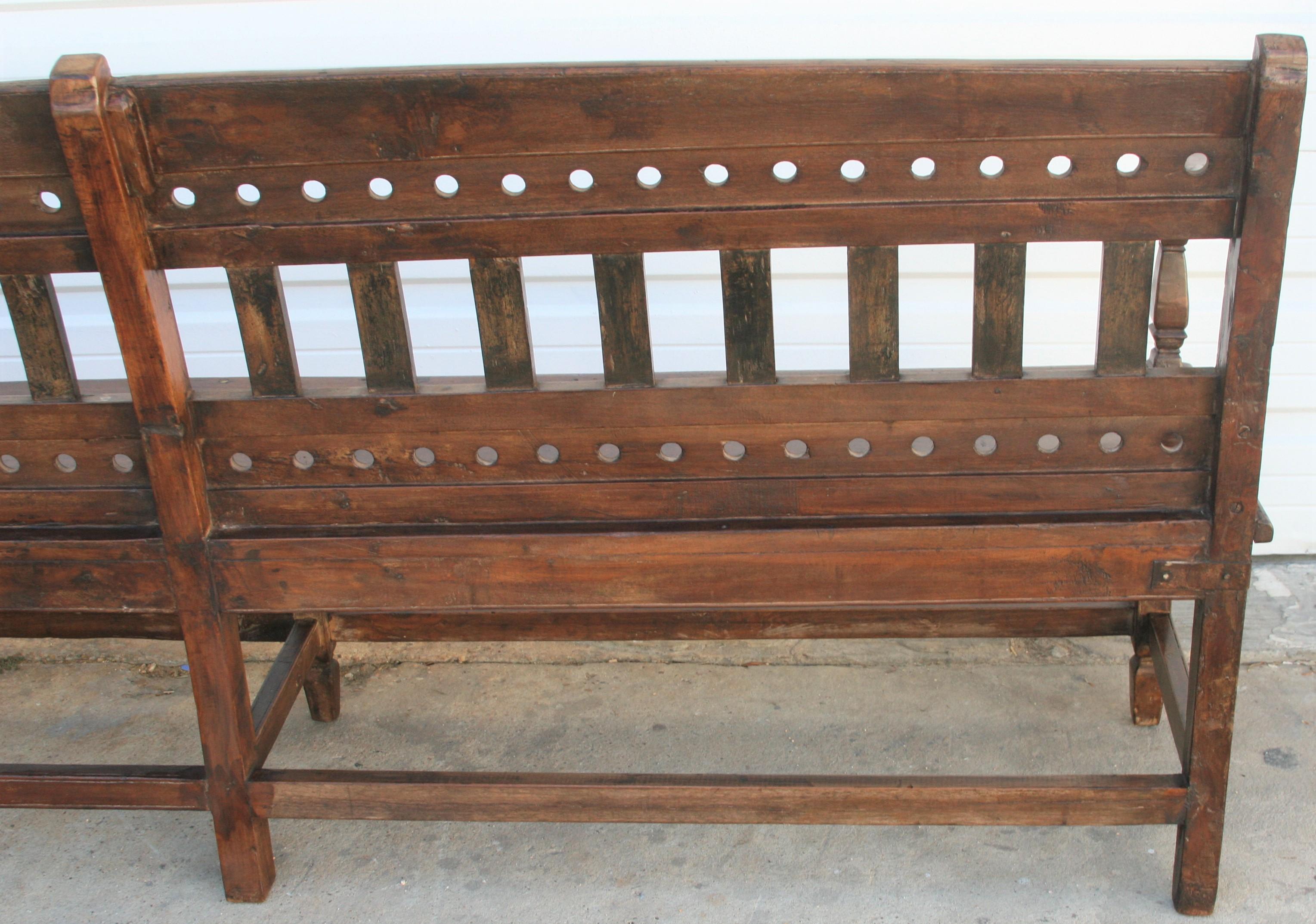 Classic Example of a Colonial Era Bench from the British Empire For Sale 2