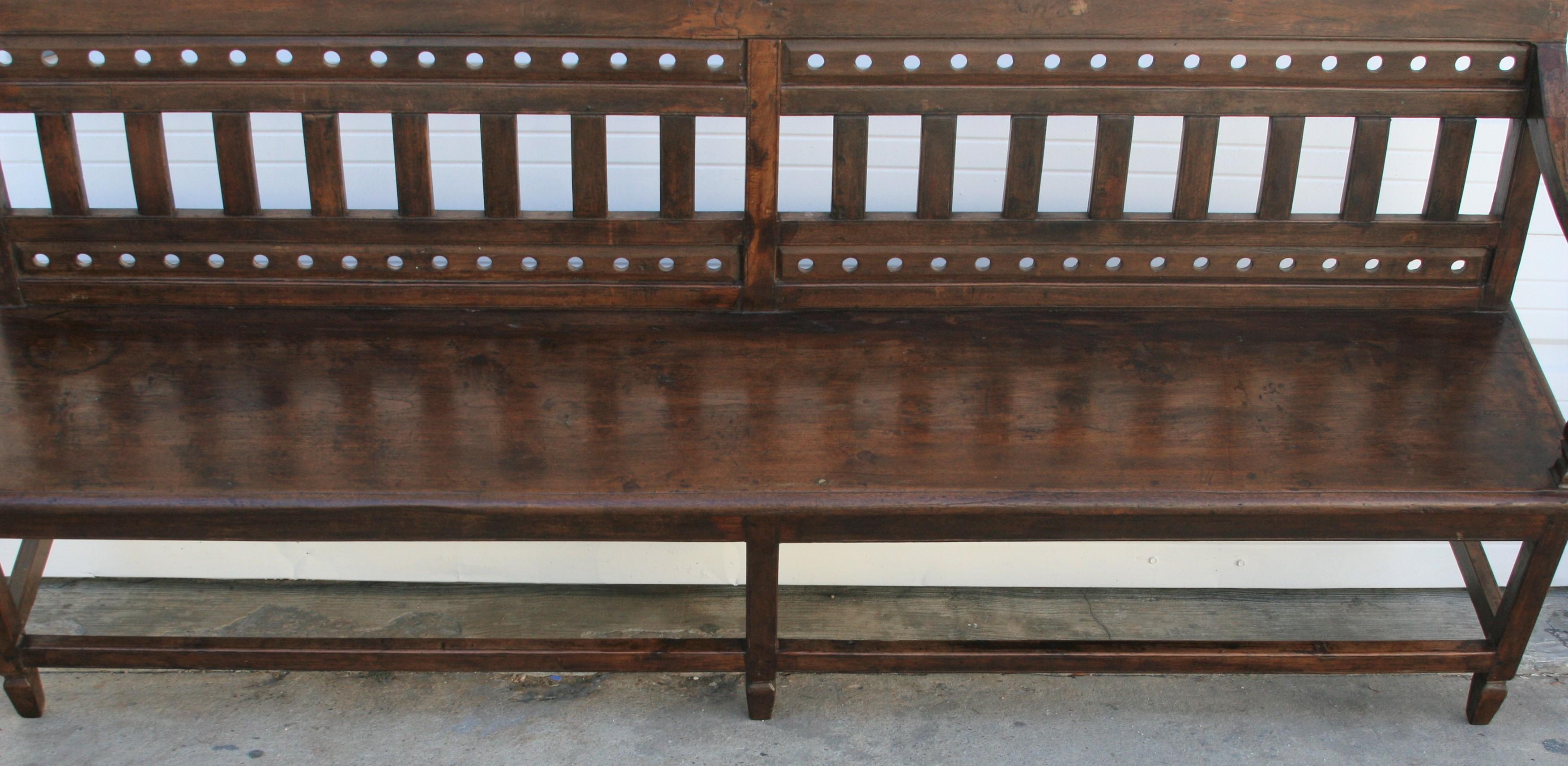 Classic Example of a Colonial Era Bench from the British Empire For Sale 4
