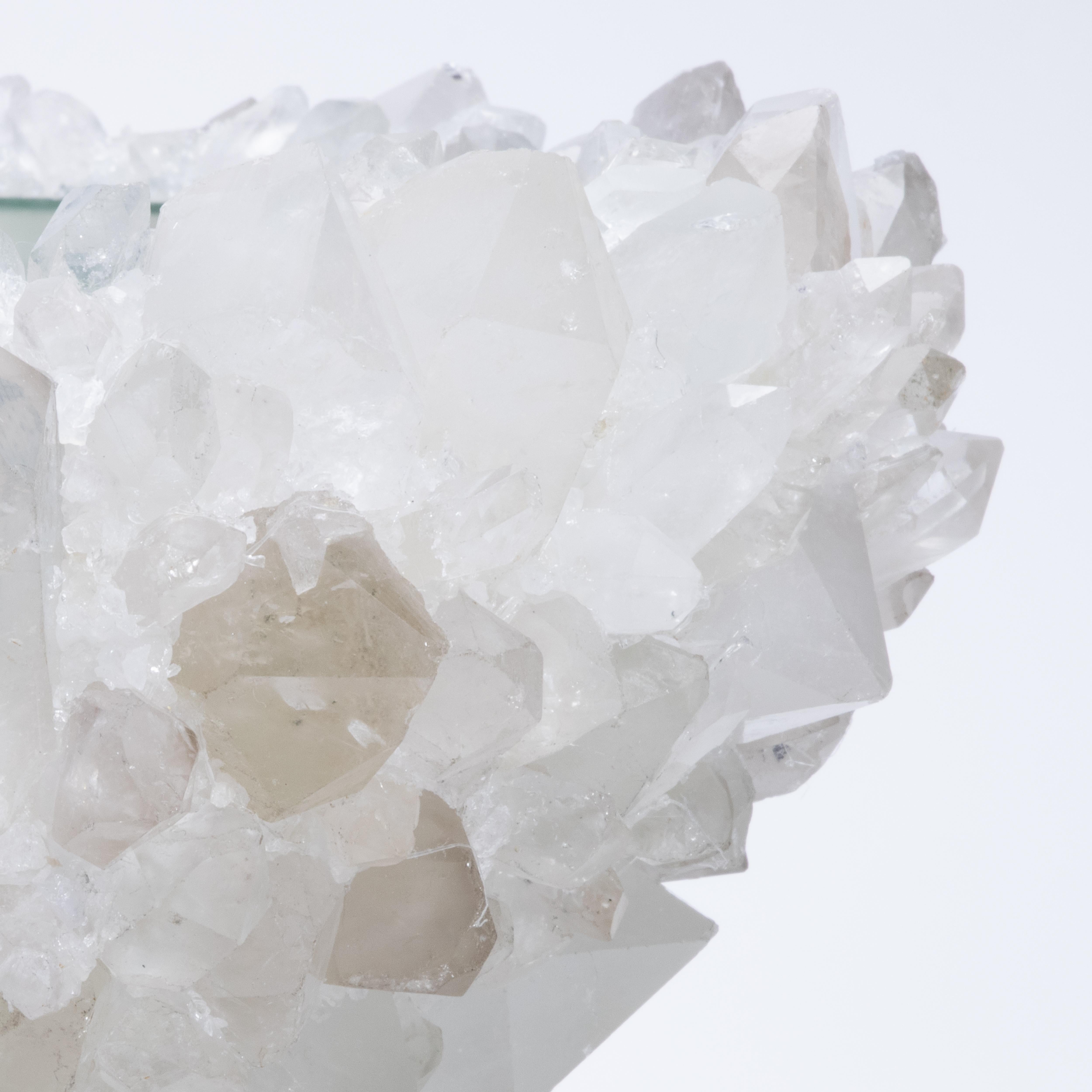 Modern Classic Extra Large Bowl in Clear Quartz by Kathryn McCoy For Sale