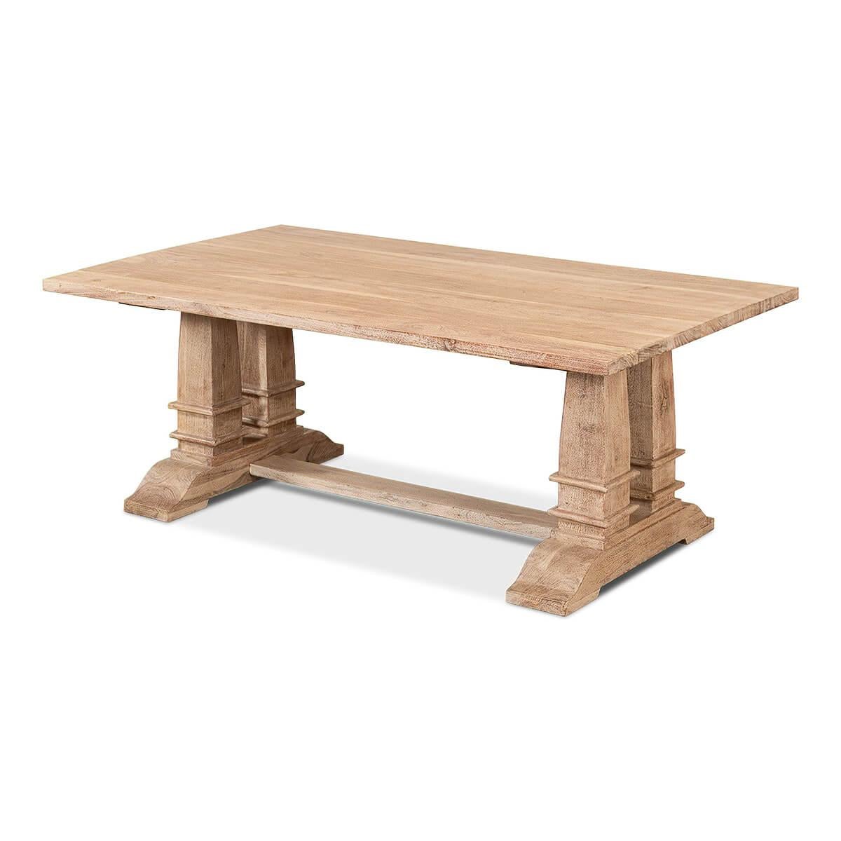 Rustic Classic Farmhouse Coffee Table For Sale