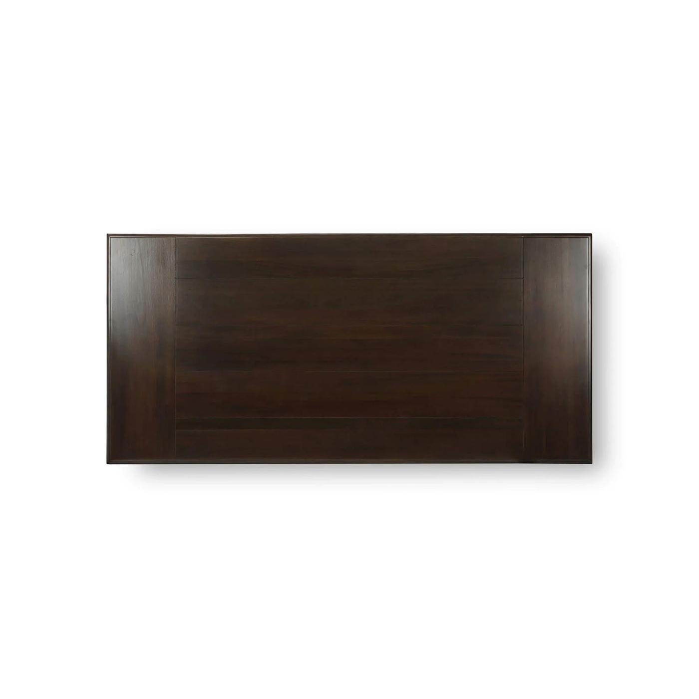 Indonesian Classic Farmhouse Dining Table - Walnut Finish For Sale