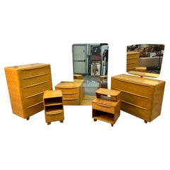 Classic Five Piece Mid-Century Bedroom Set by Heywood-Wakefield CO.