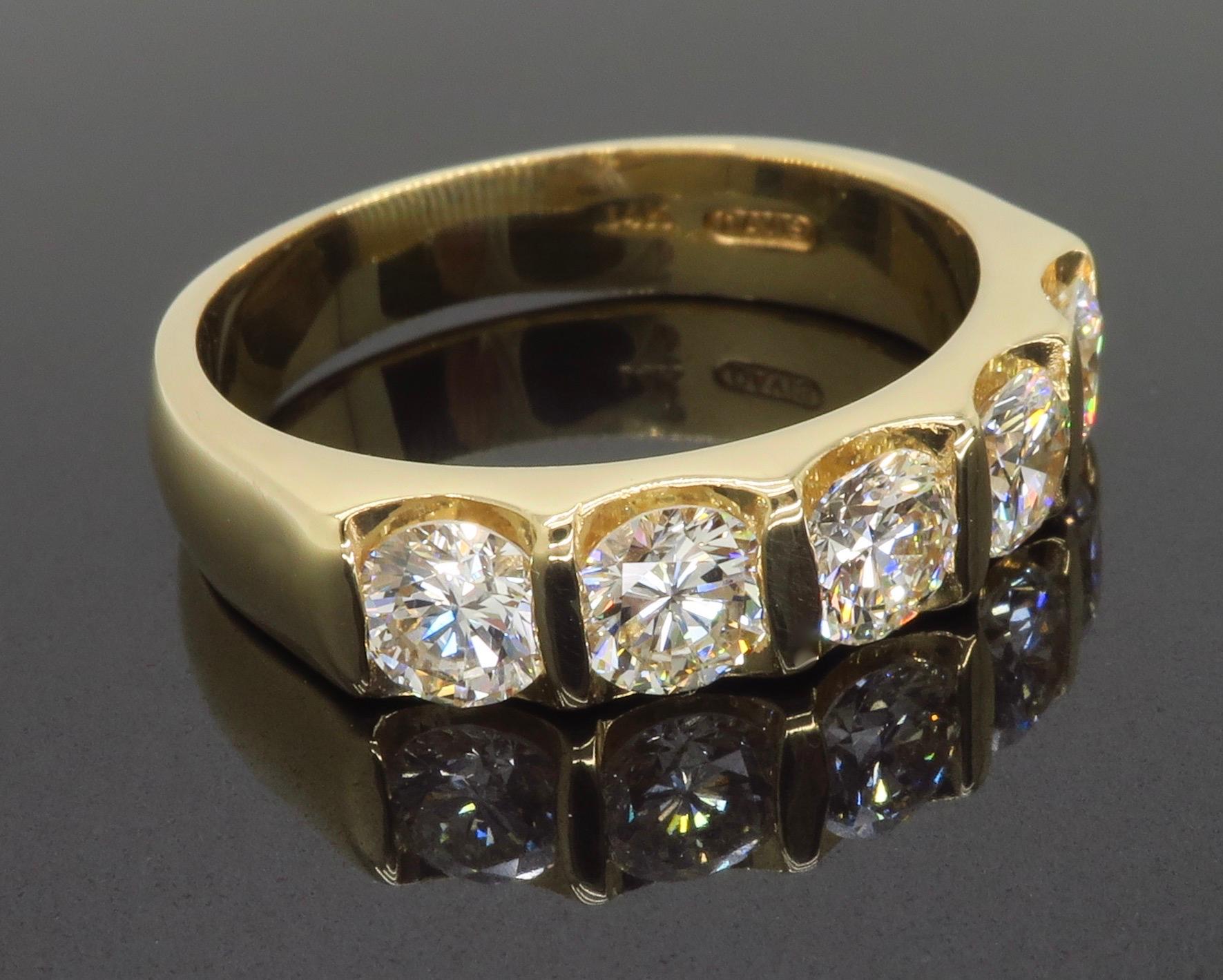 Classic Five-Stone Diamond Ring 5
