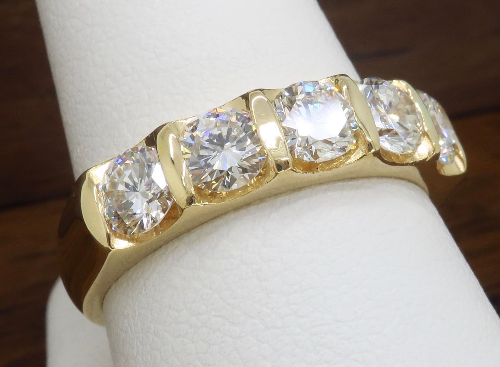 Classic Five-Stone Diamond Ring 1