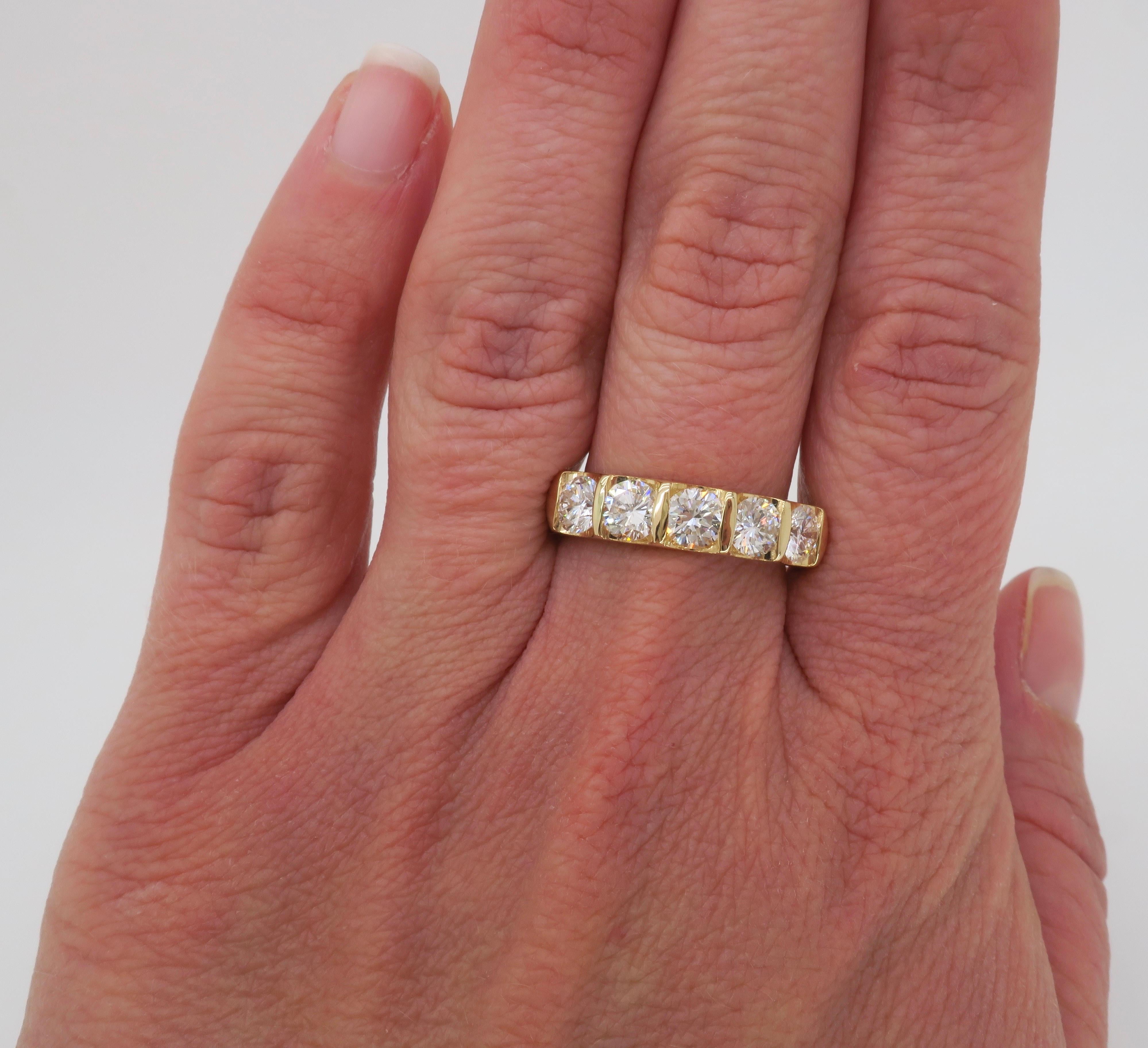 Classic Five-Stone Diamond Ring 4