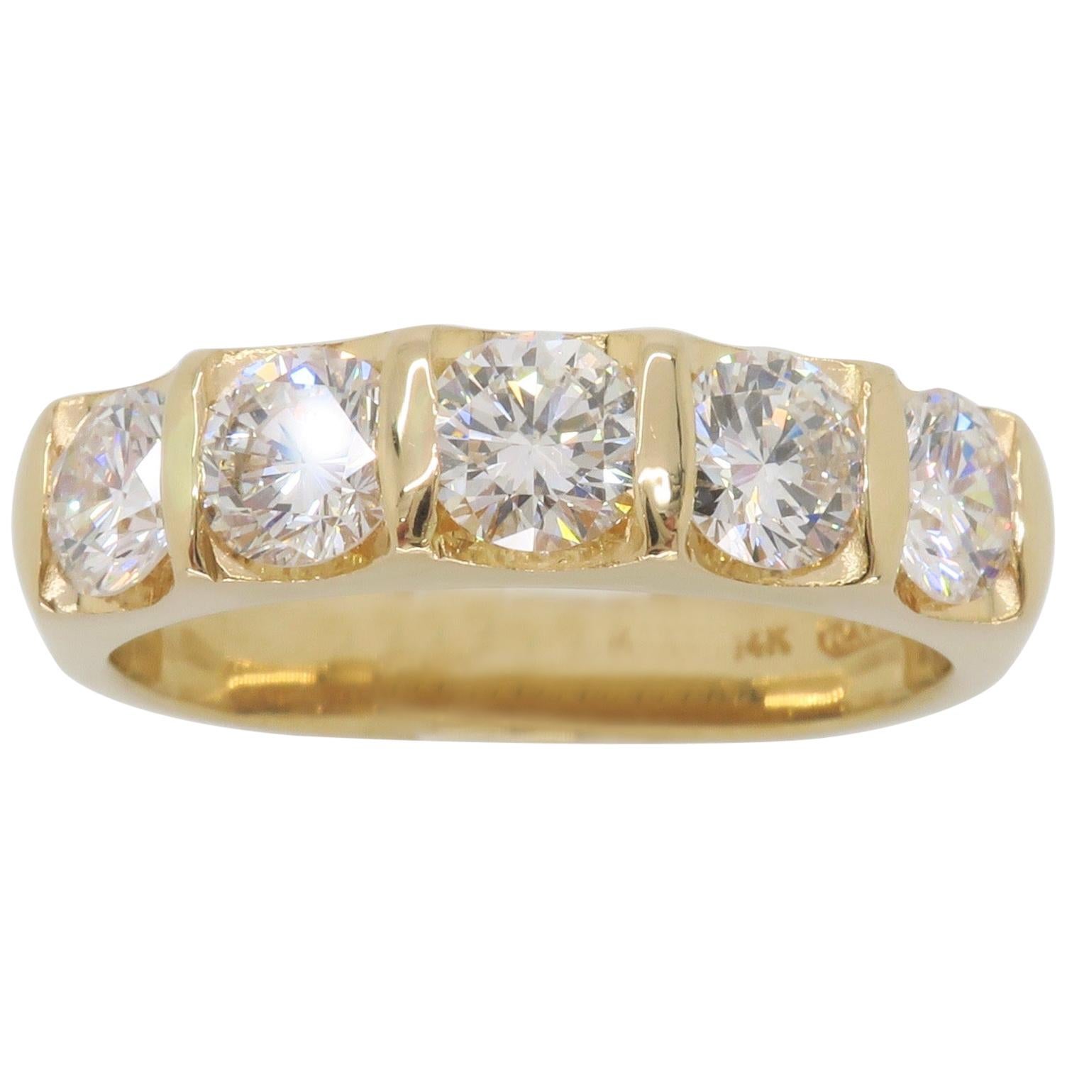 Classic Five-Stone Diamond Ring