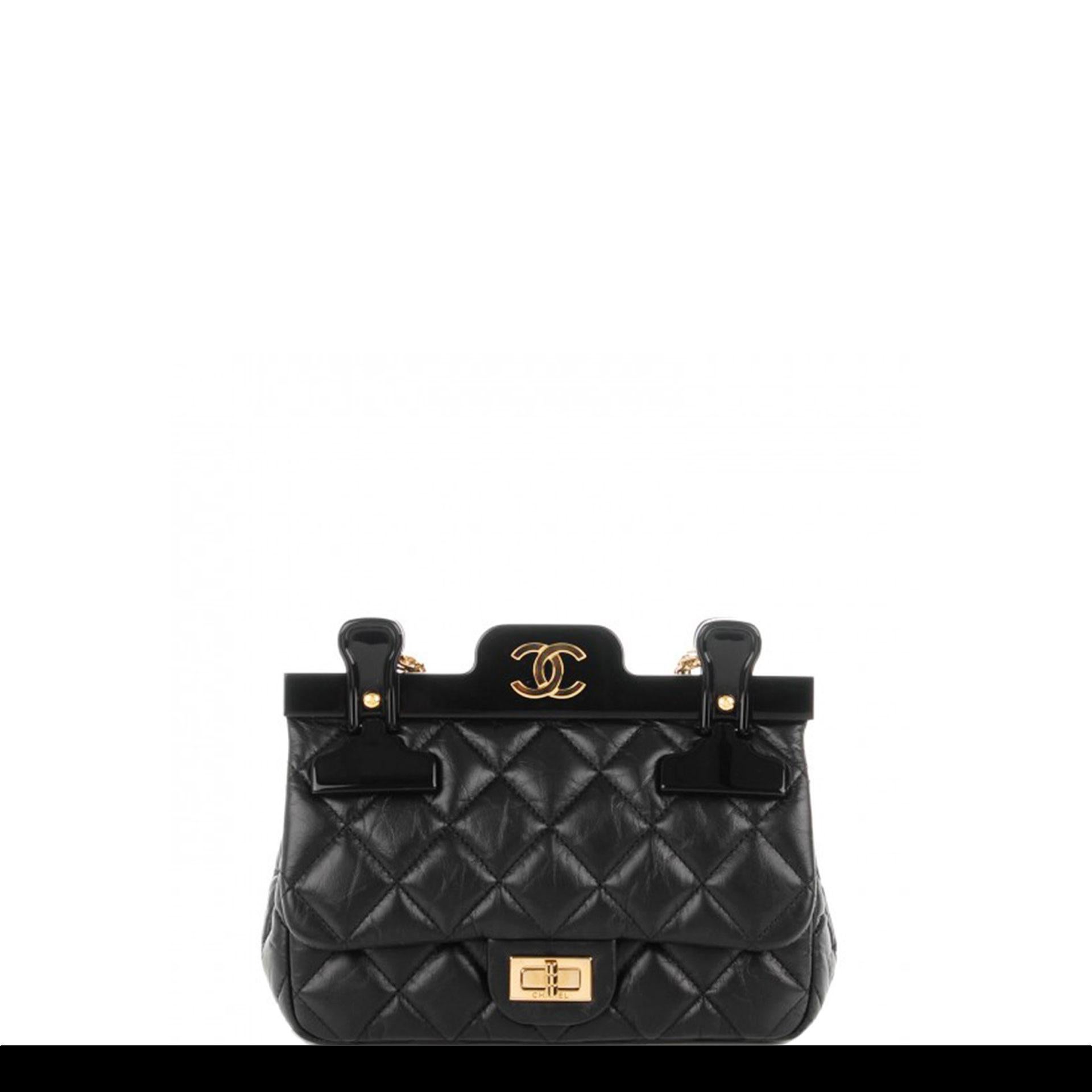 Black Chanel 2016 2.55 Reissue Flap Hanger Small Mini Reissue Limited Edition Bag For Sale