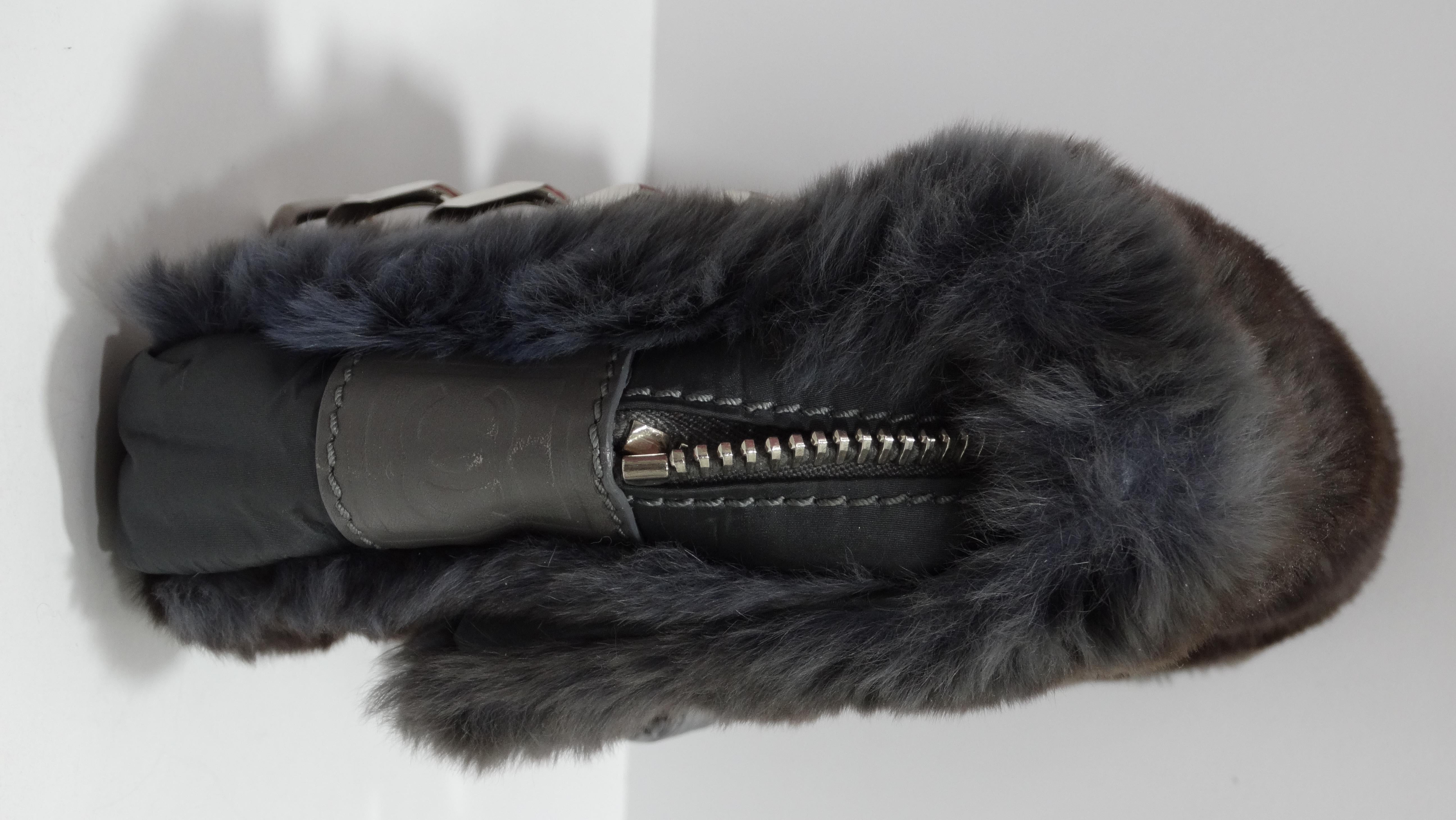 Classic Flap Limited Edition Rabbit Fur Shoulder Bag In Excellent Condition For Sale In Scottsdale, AZ
