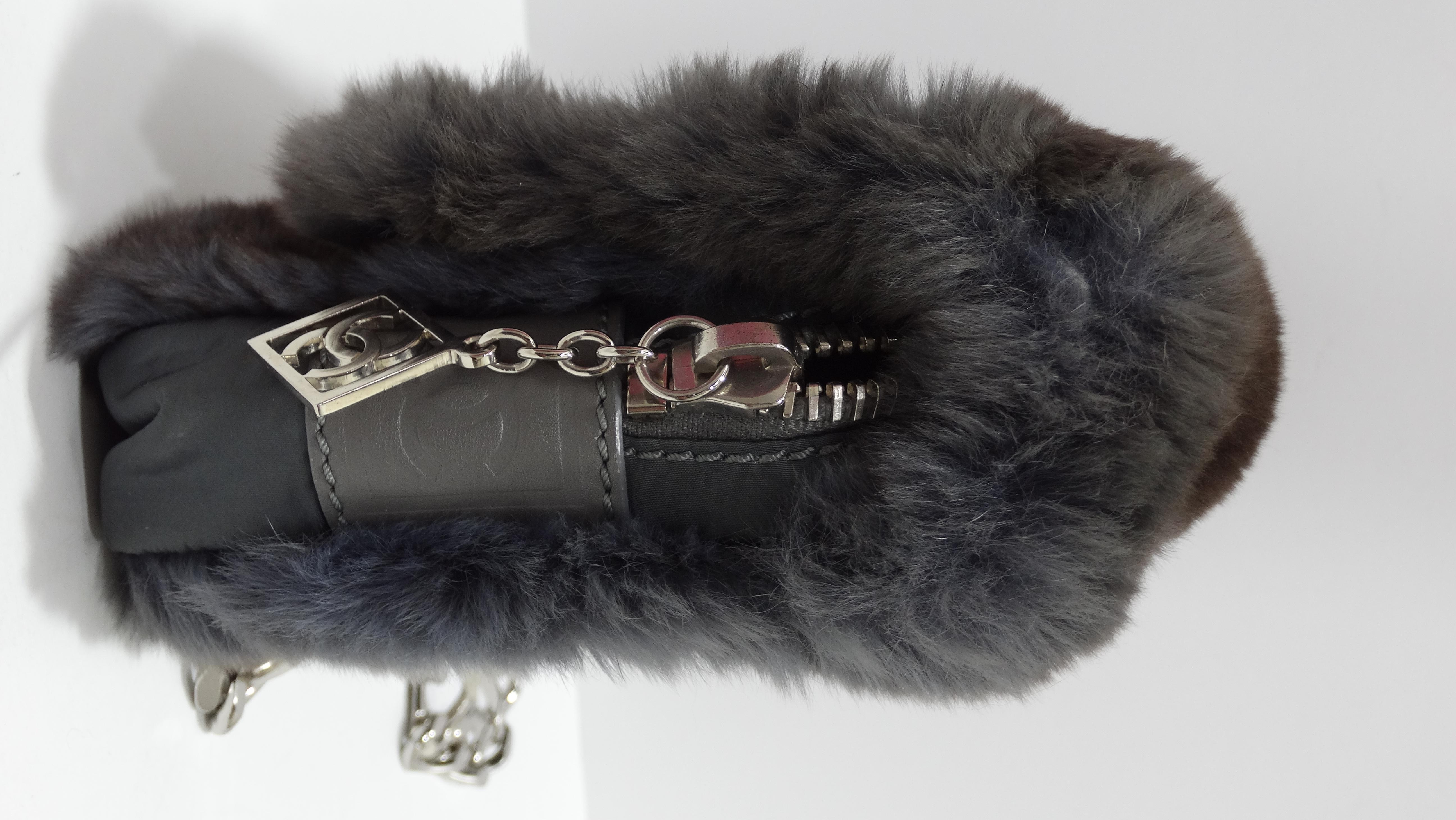 Classic Flap Limited Edition Rabbit Fur Shoulder Bag For Sale 2