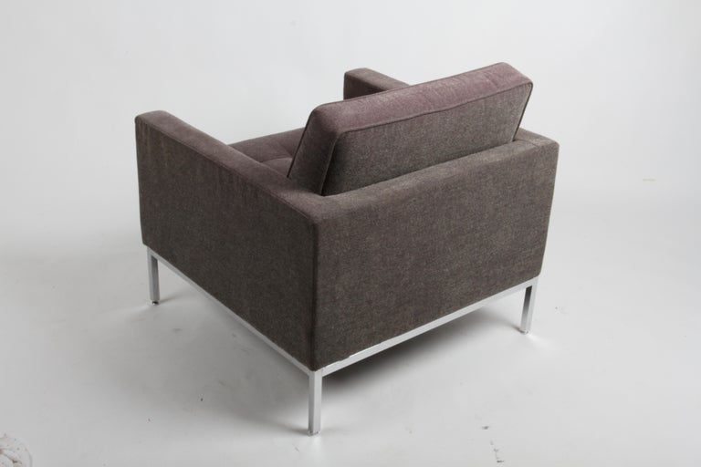 Classic Florence Knoll for Knoll Studio Tufted Lounge or Club Chair, Signed For Sale 4