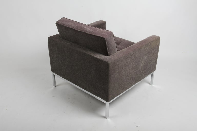 Classic Florence Knoll for Knoll Studio Tufted Lounge or Club Chair, Signed For Sale 2
