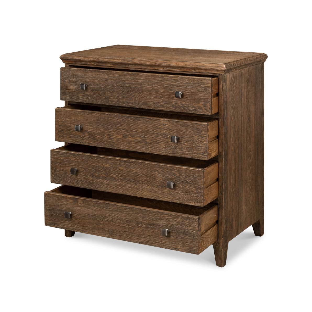 Rustic Classic Four Drawer Chest For Sale