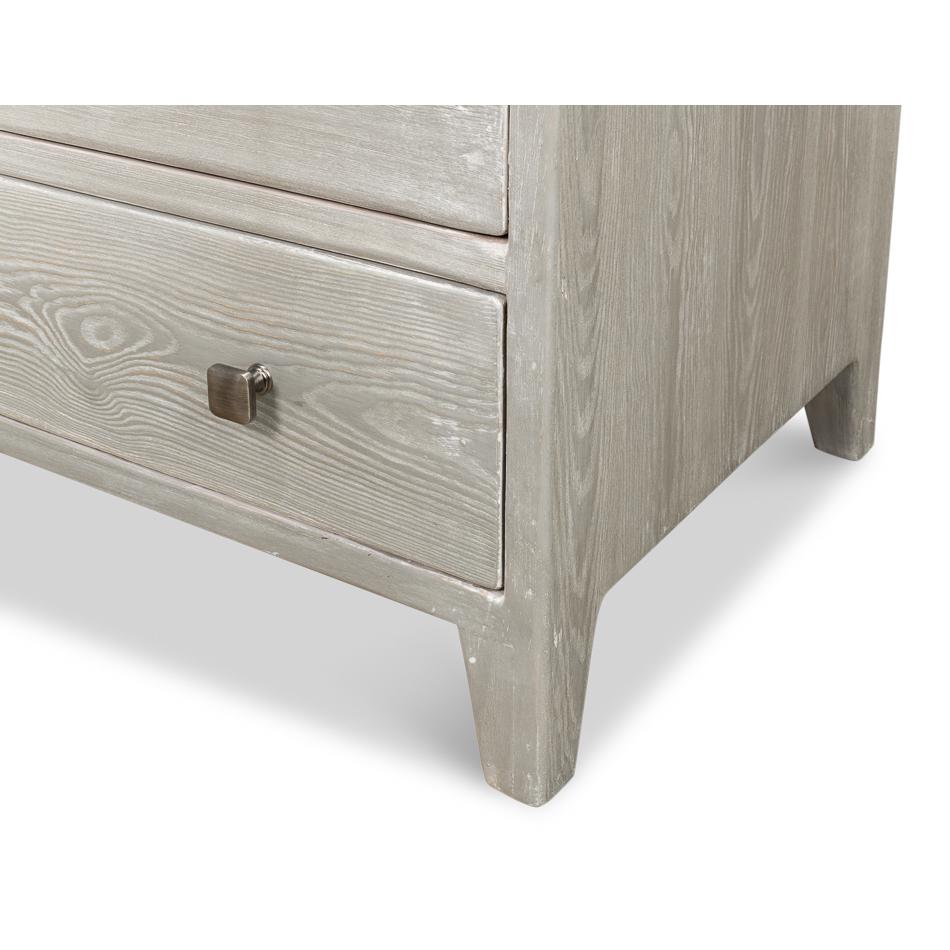 Classic Four Drawer Chest - Gray Wash For Sale 3