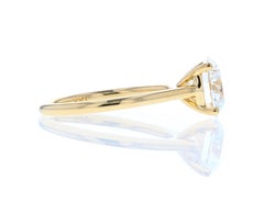 Classic Four-Prong Solitaire Diamond Engagement Ring Yellow Gold