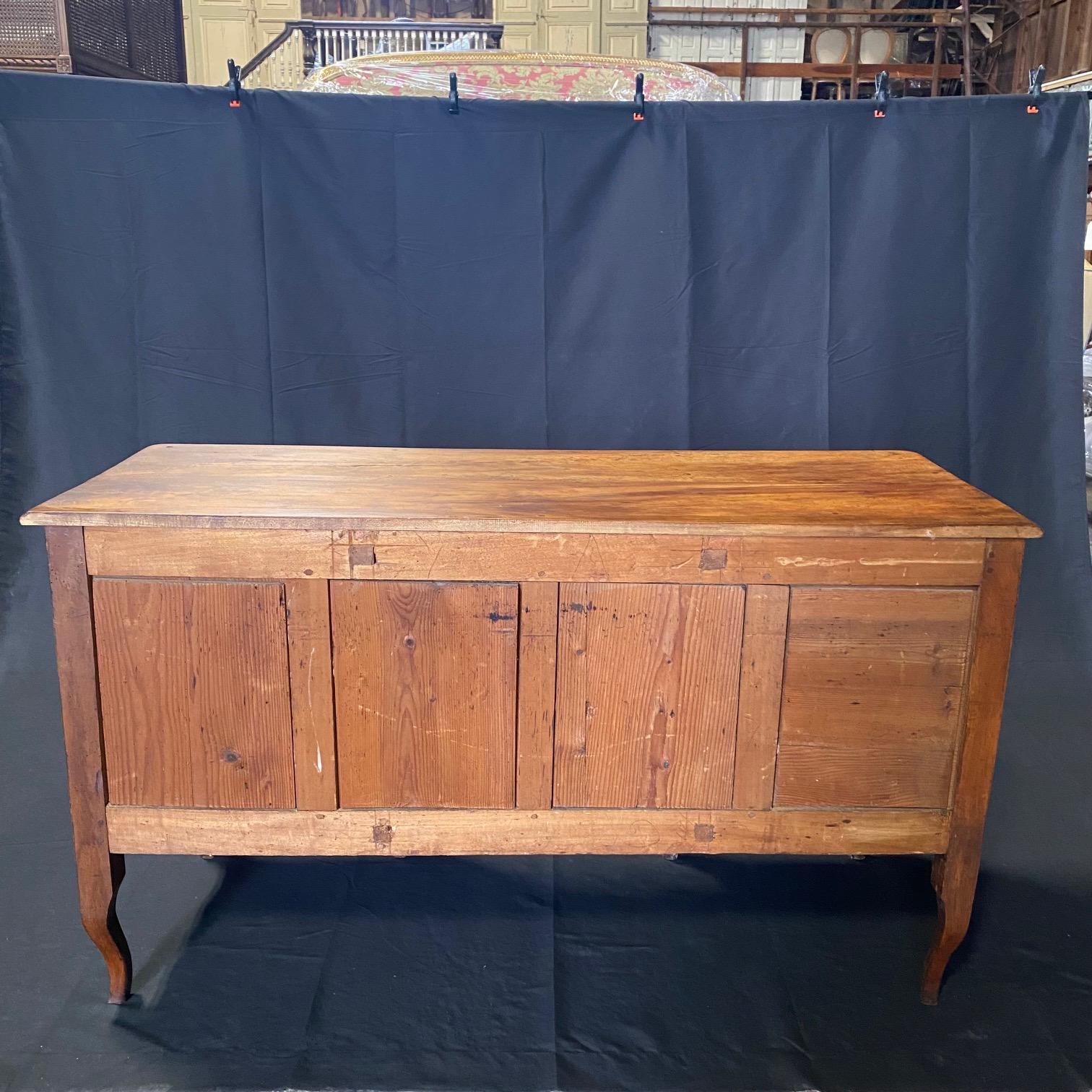 Classic French 18th Century Empire Walnut Kneehole Writing Desk  For Sale 8