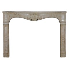 Classic French Antique Mantelpiece From The Camino Road 18th Century
