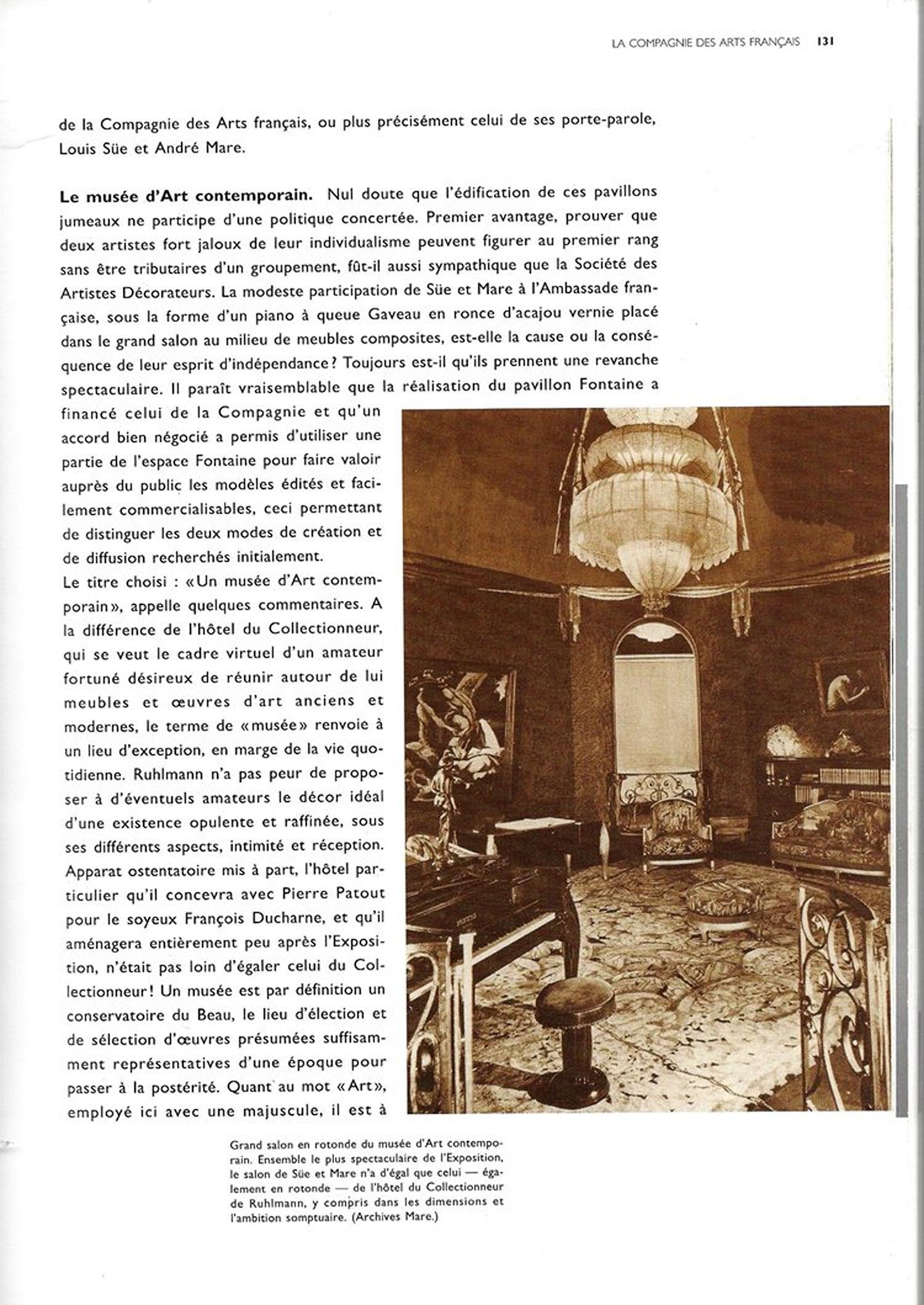Sgabello classico francese Art Deco Sue et Mare in vendita 2