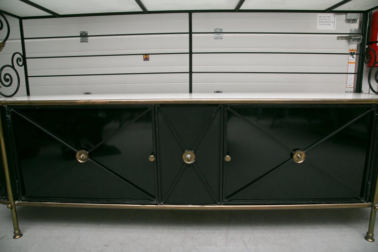 Classic French Baker’s Rack with Glass Shelving at 1stDibs