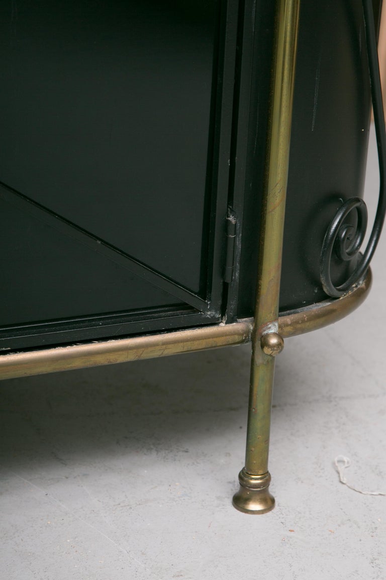 Classic French Baker’s Rack with Glass Shelving at 1stDibs