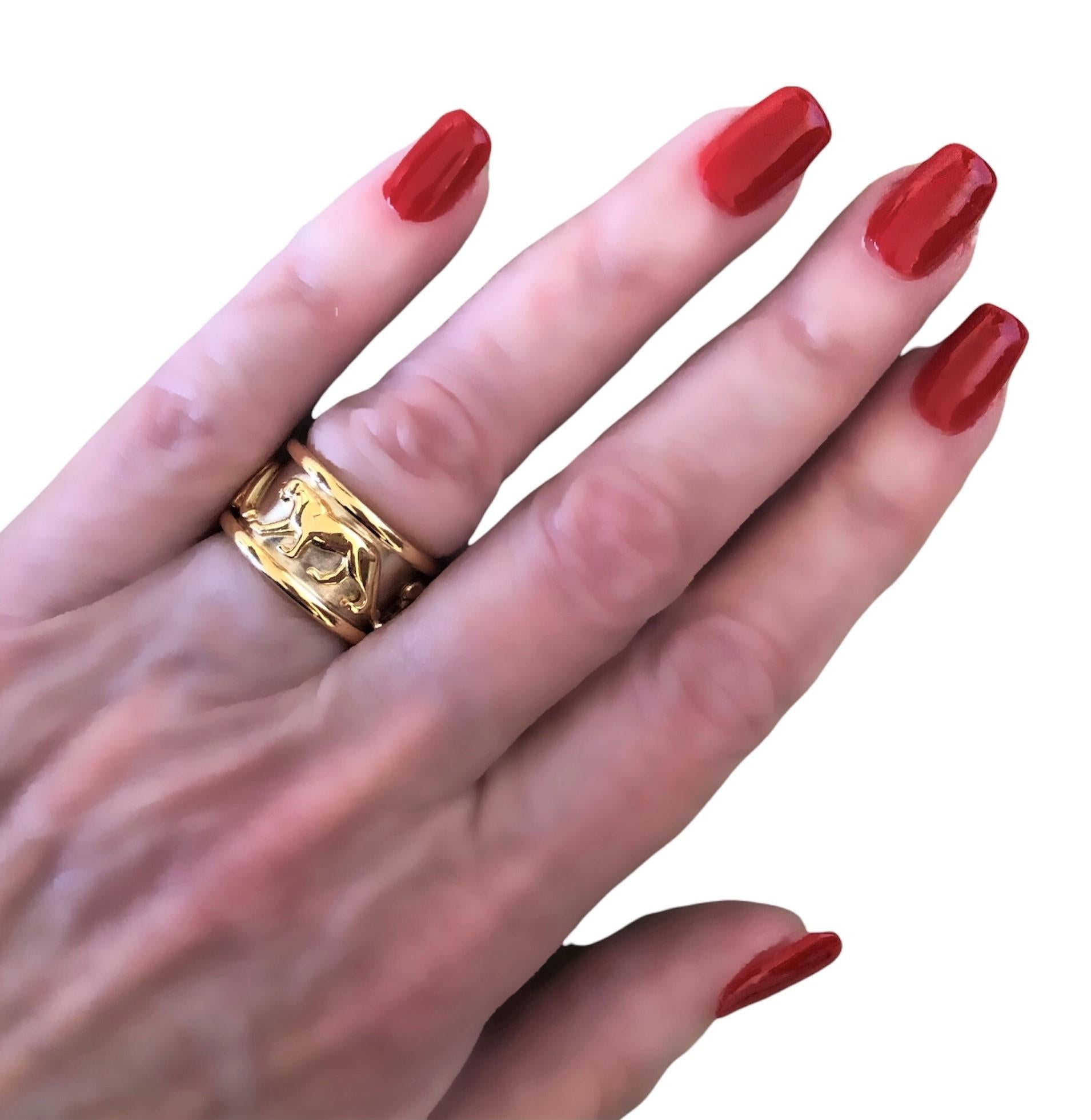 Französisches Cartier 18k Gold Pantherband 3