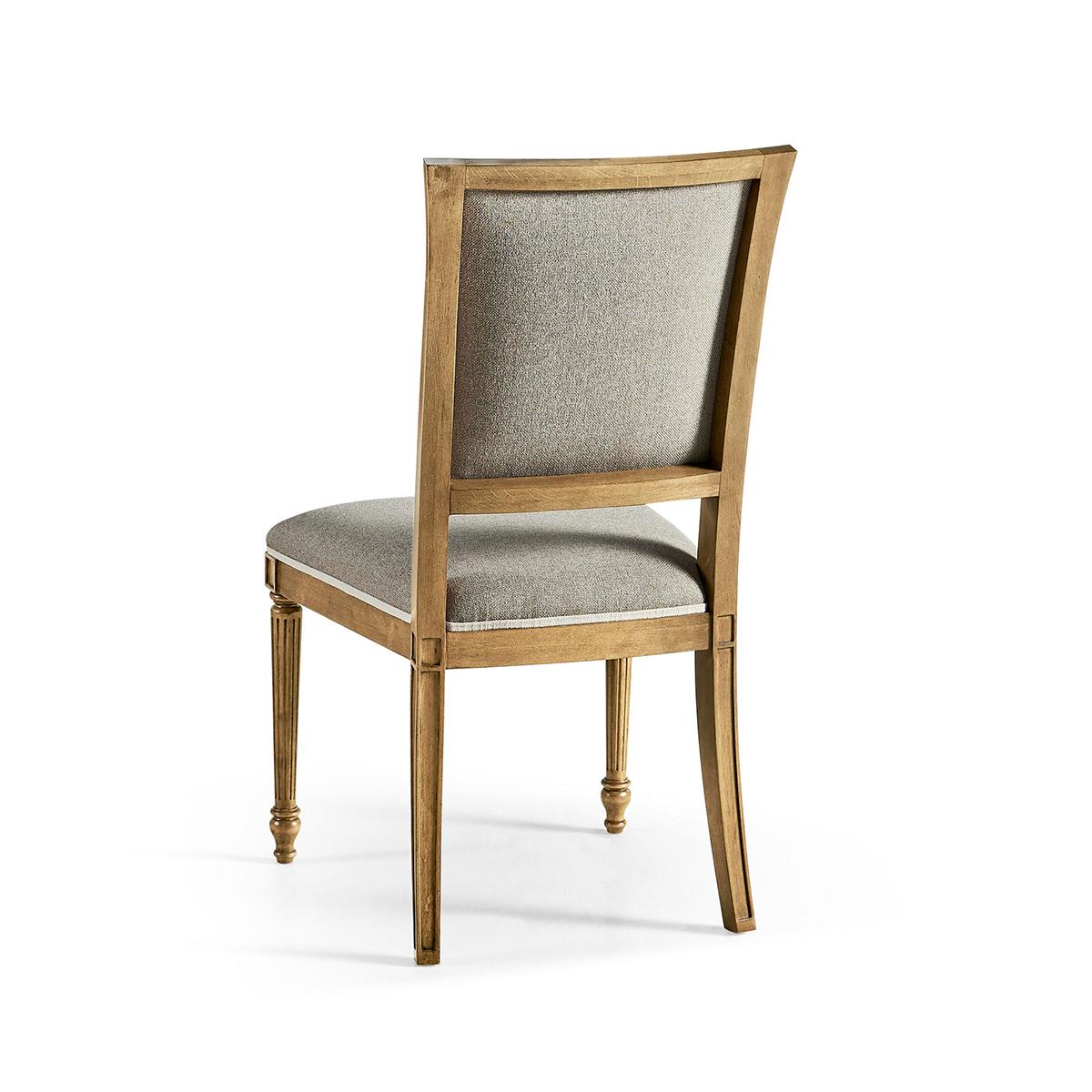 Contemporary Classic French Dining Chairs in Cherry Finish For Sale