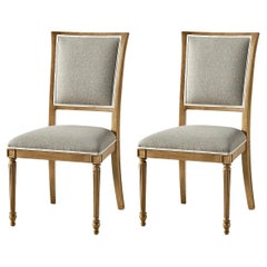 Classic French Dining Chairs in Cherry Finish