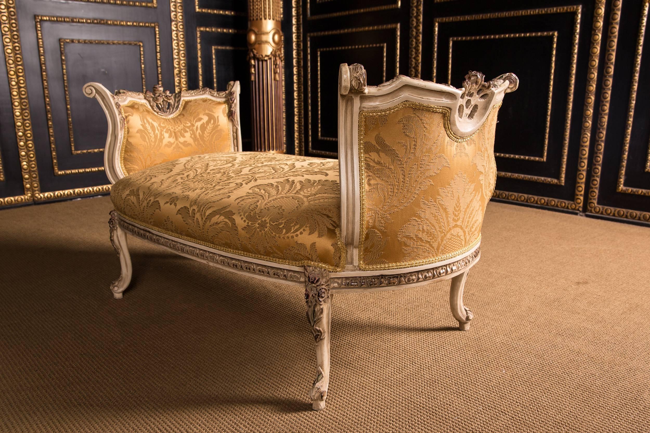 Classic French Gondola Stool in Louis XV Style 3