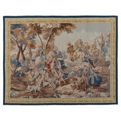 Classic French Hunting Scene Tapestry  7'1 x 5'5