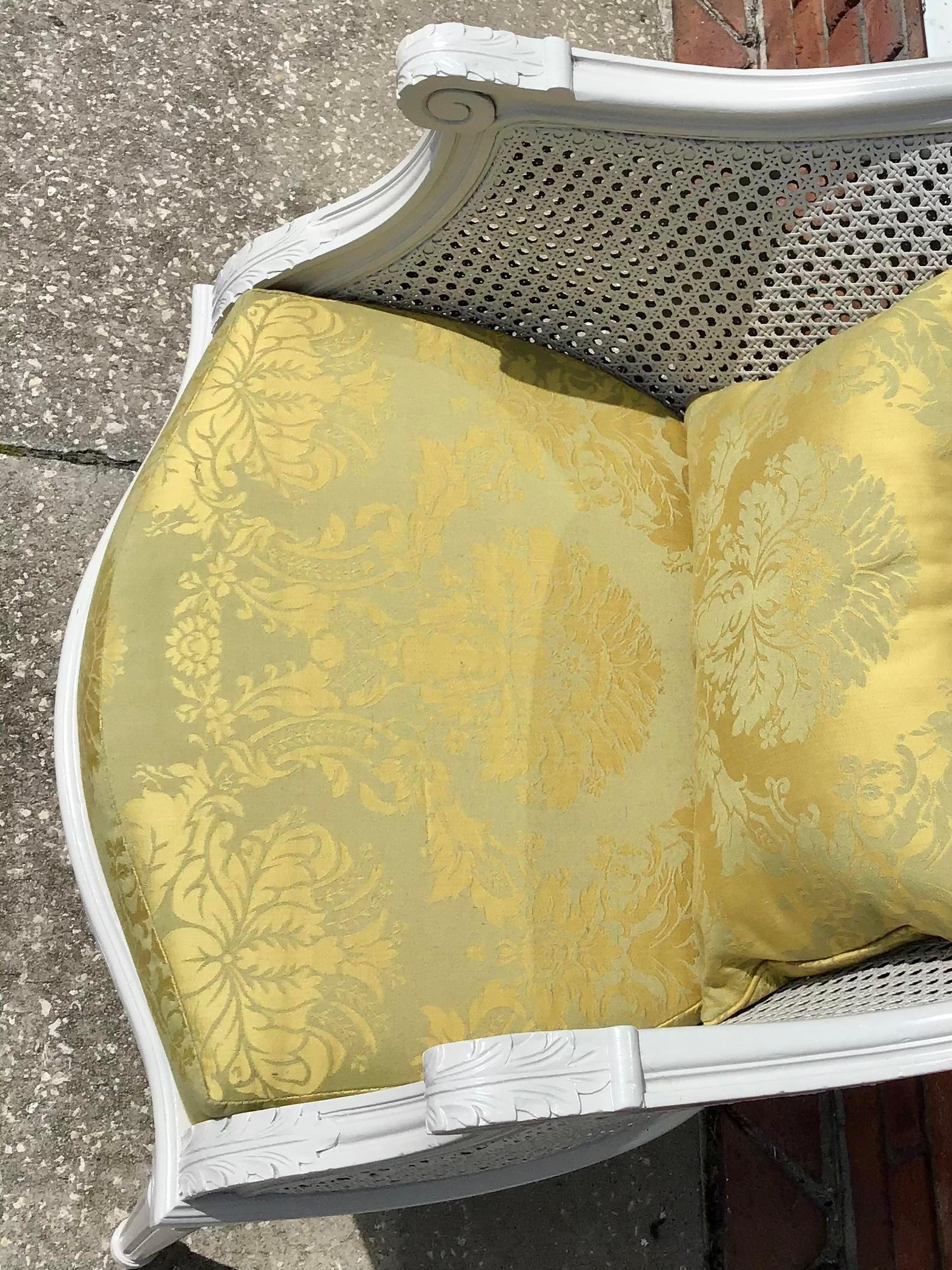 Classic French Louis XVI Barrel Chair For Sale 1