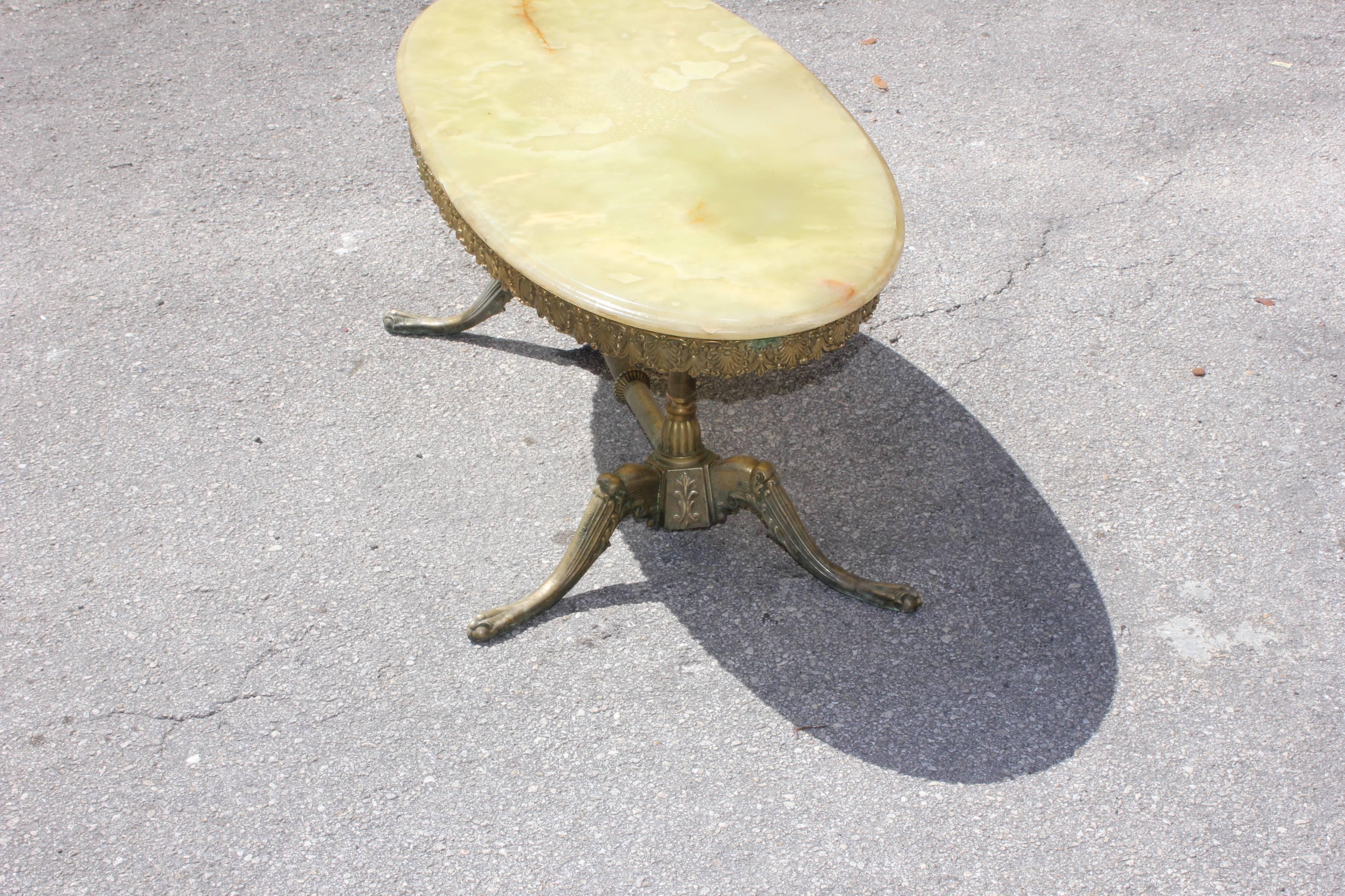 Classic French Maison Jansen Style Coffee or Cocktail Bronze Table, circa 1940s For Sale 3