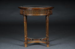 Classic French Side Table in Louis XVI, Beechwood