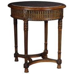 Classic French Side Table in Louis XVI, Beechwood