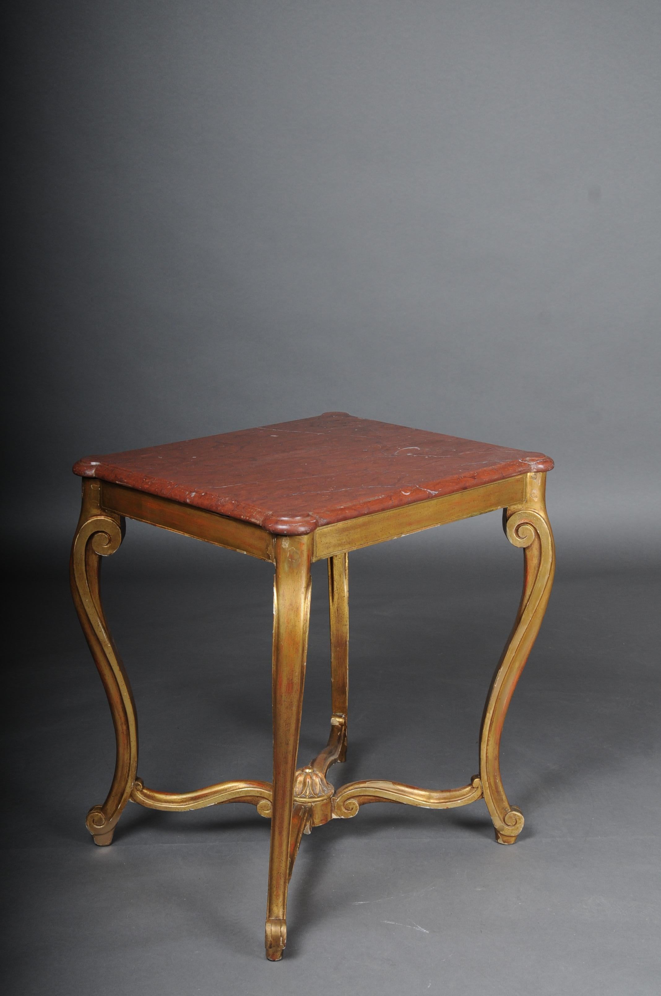 classic French side table, Louis XV, gold In Good Condition For Sale In Berlin, DE