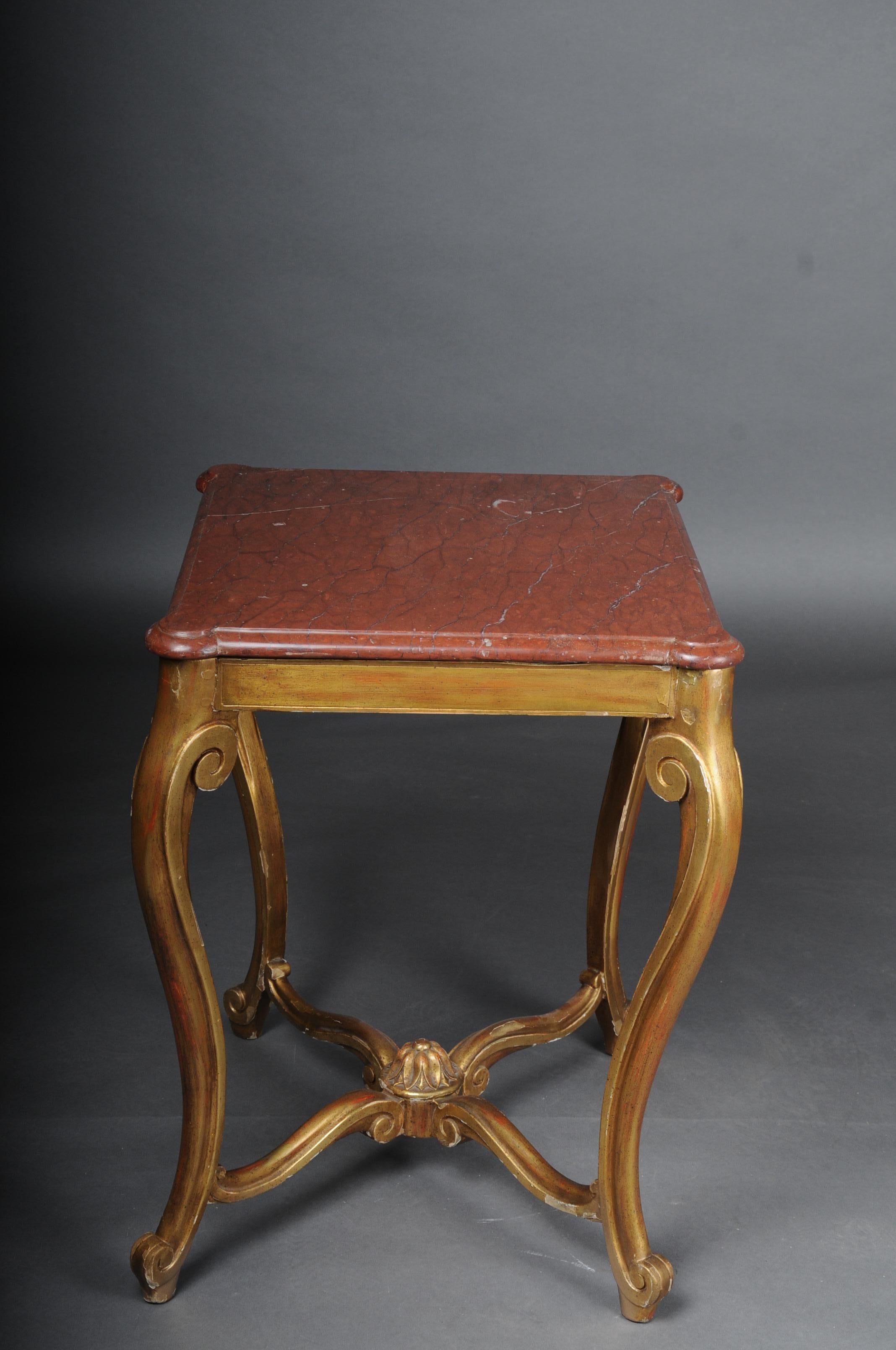 classic French side table, Louis XV, gold For Sale 1