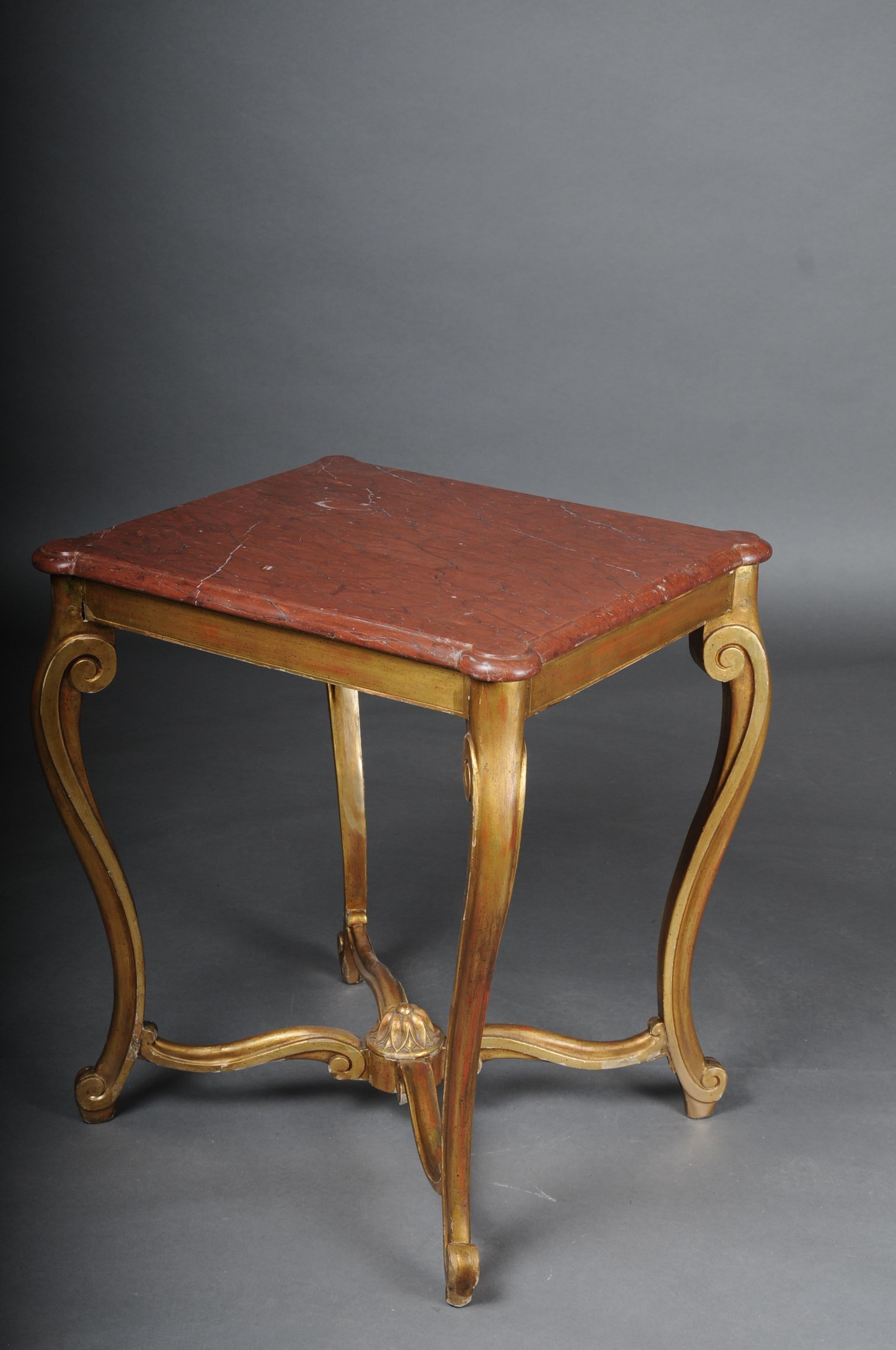 classic French side table, Louis XV, gold For Sale 2